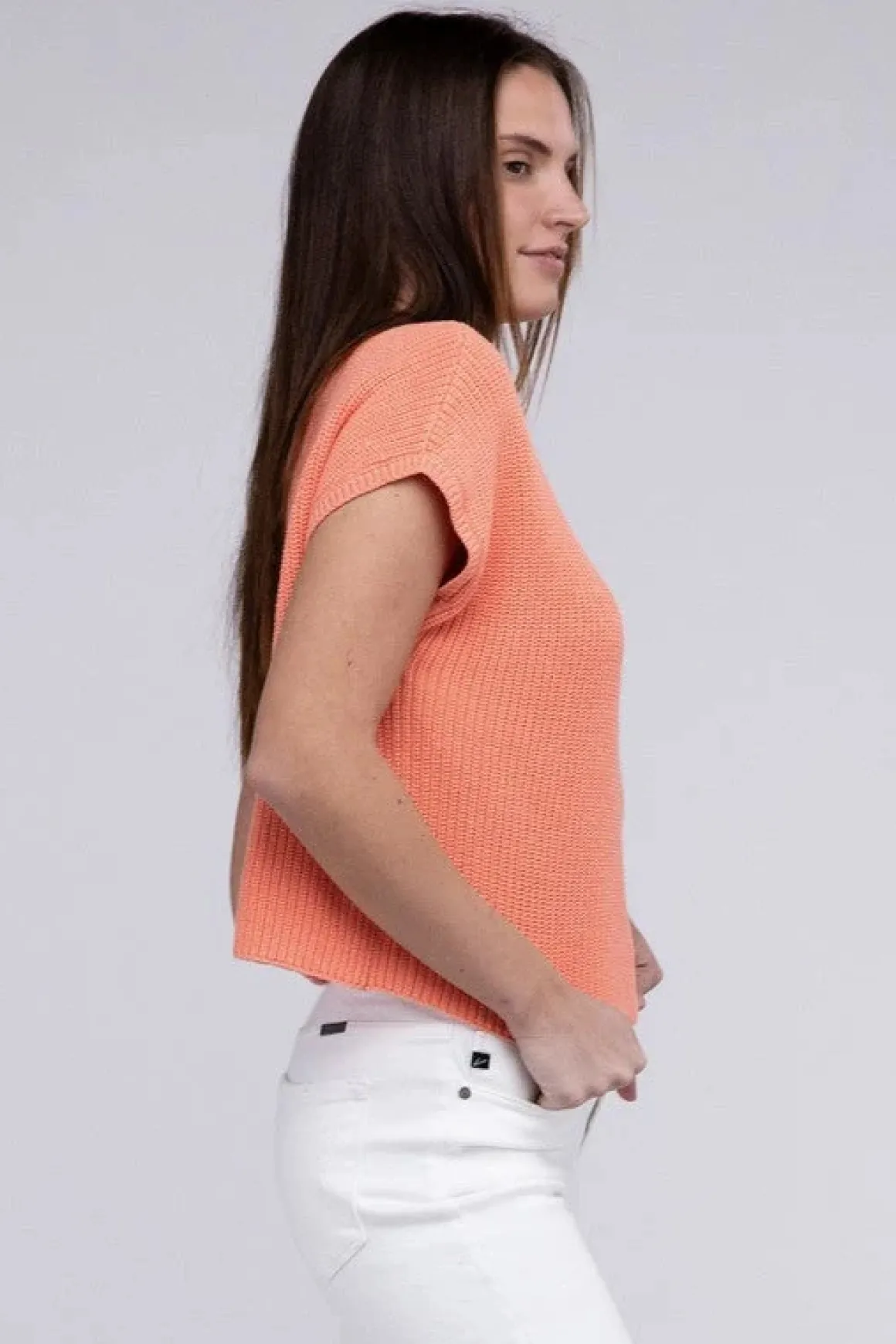 mock_neck_short_sleeve_cr_9.webp Mock Neck Short Sleeve Cropped Sweater *Online Only*