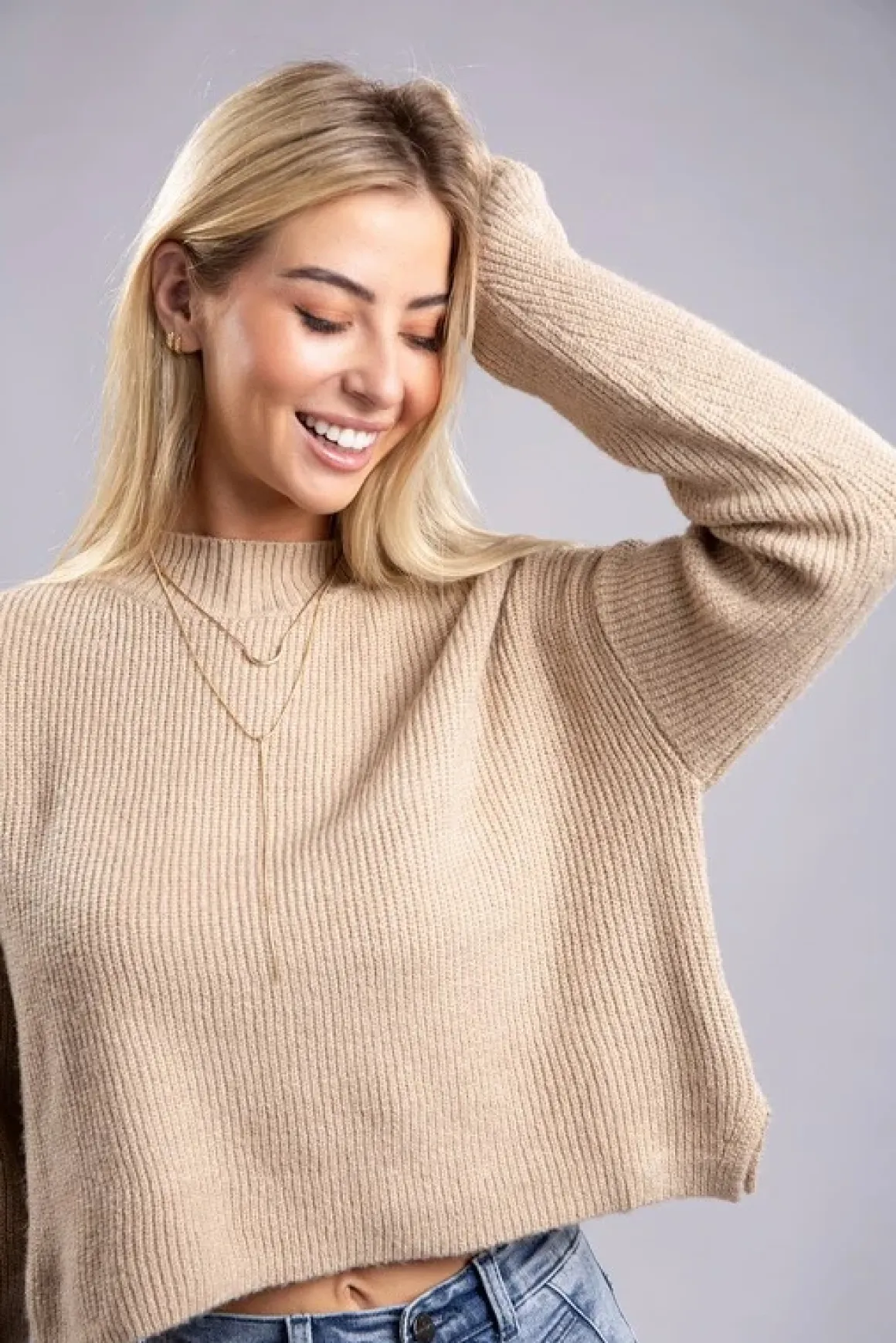Mock Neck Sweater *Online Only*
