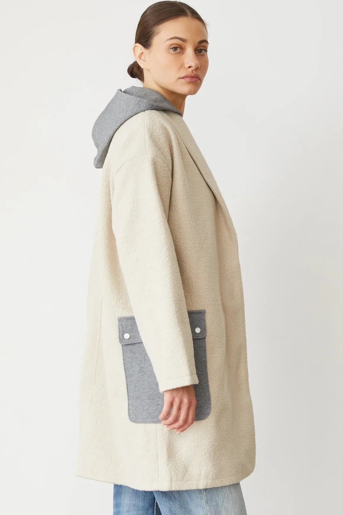 Monrow Sherpa Hooded Jacket