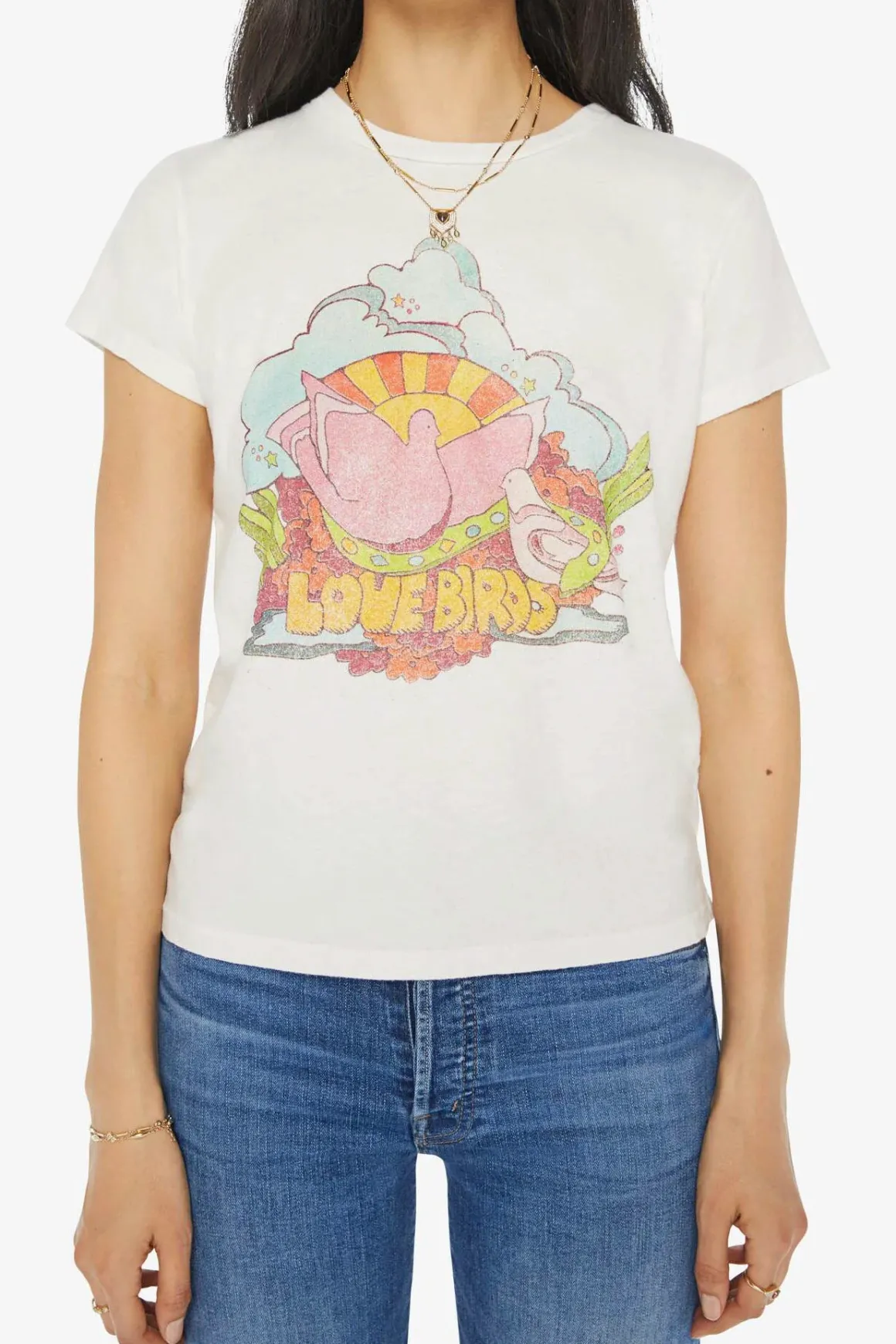 Mother Boxy Goodie Love Birds Tee