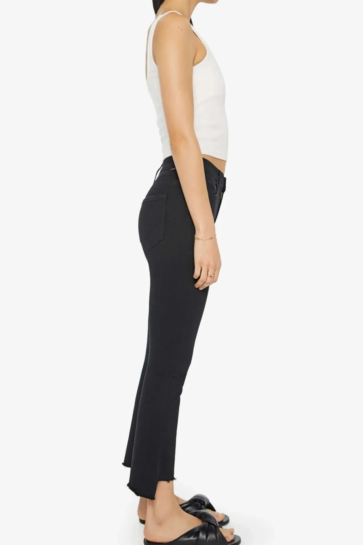 Mother Insider Crop Step Fray