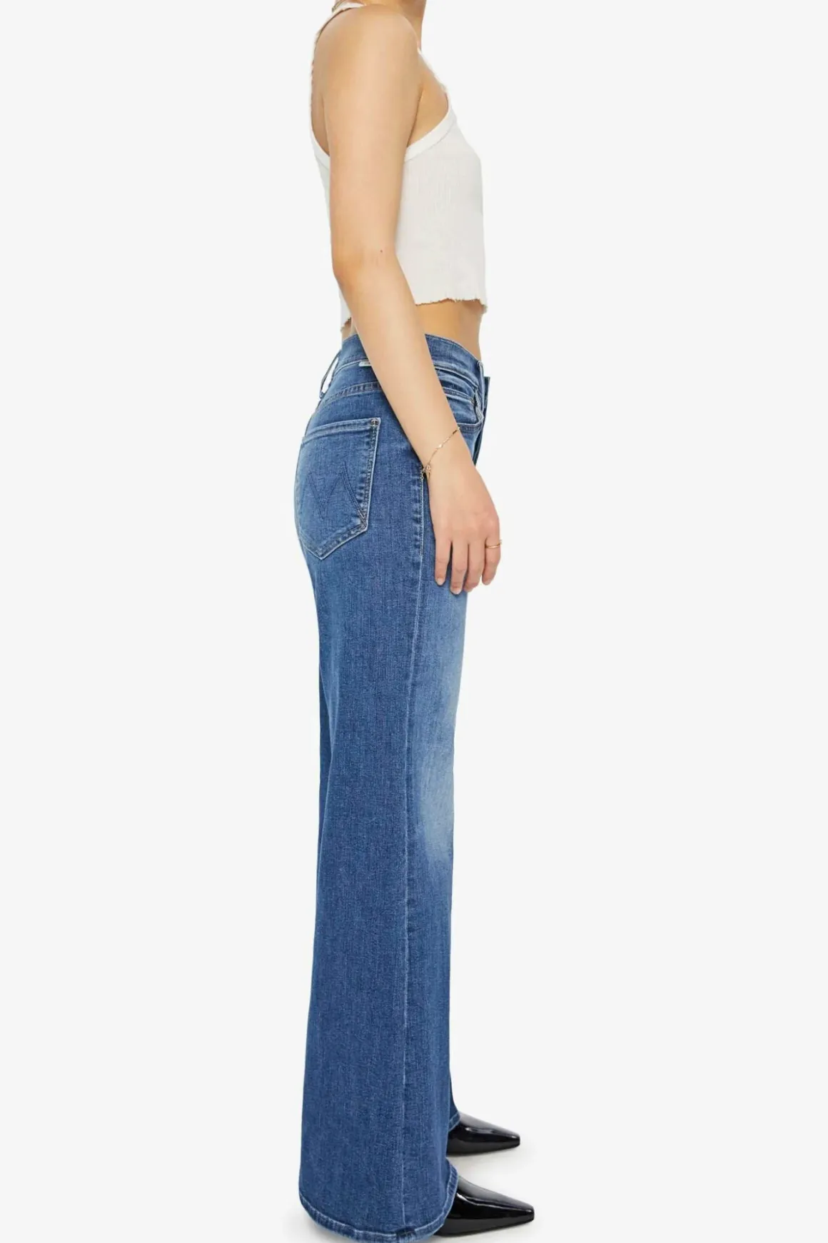 Mother Lil Tomcat Roller Sneak Jeans