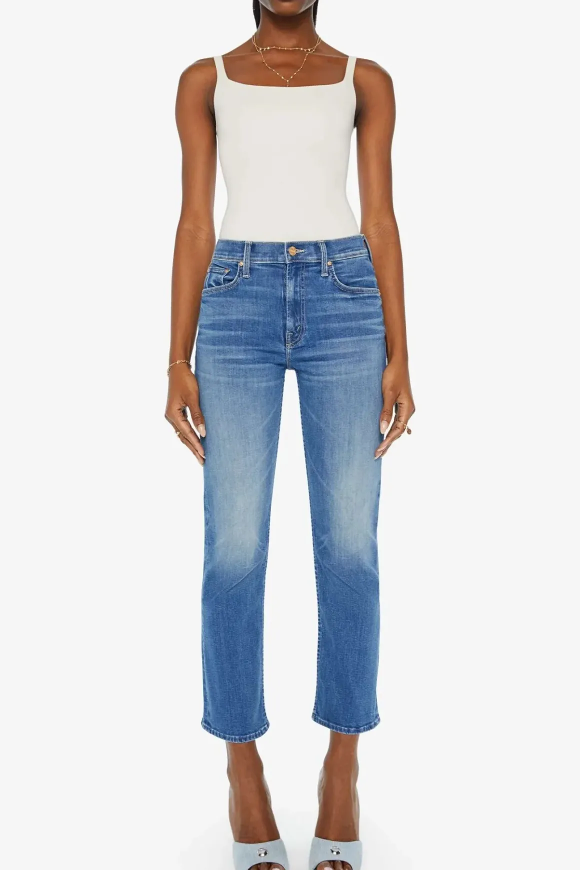 Mother Mid Rise Rider Ankle