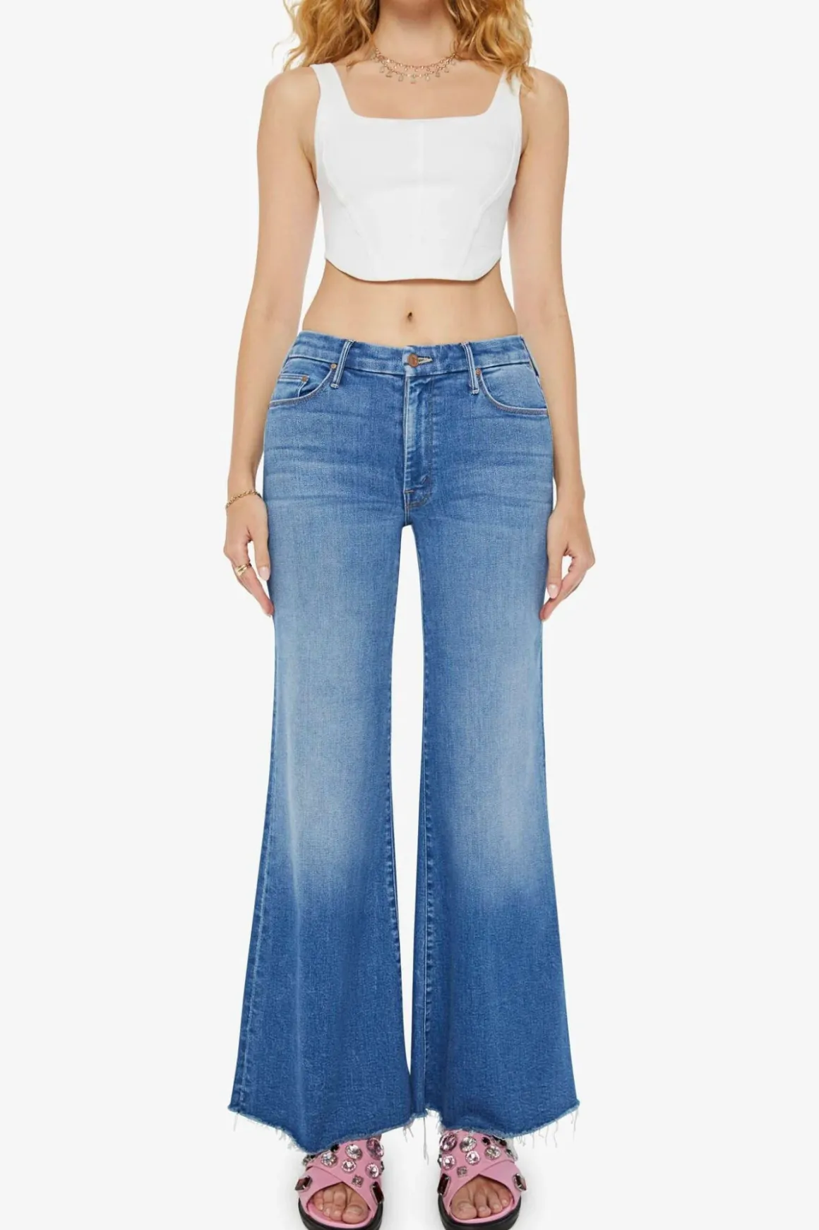 Mother Roller Fray Jeans