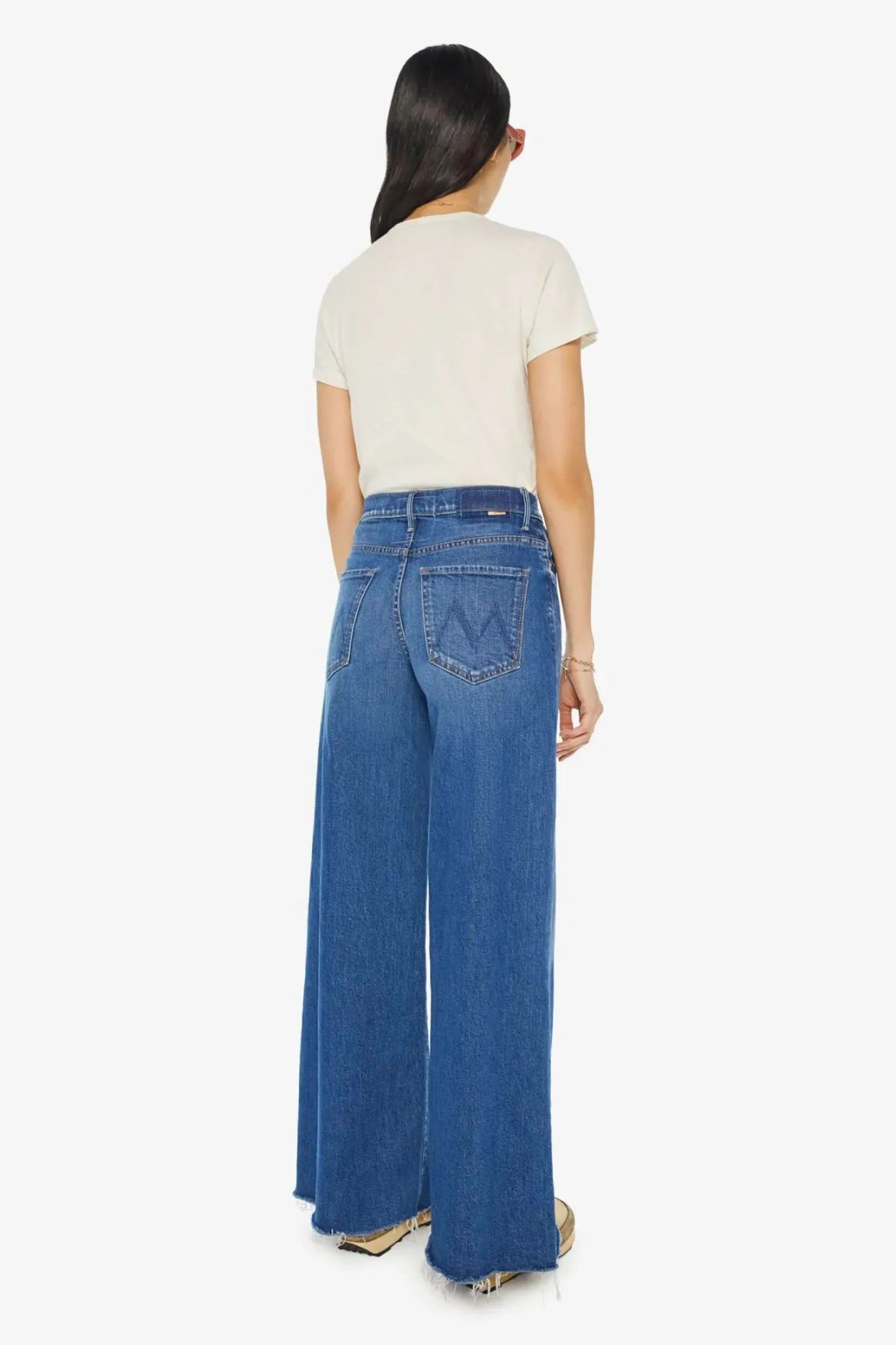 Mother Swisher Sneak Fray Jeans