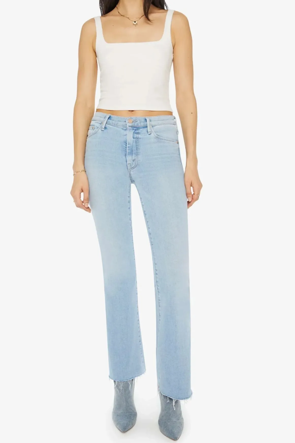 Mother Weekender Fray Jeans Mood Ring
