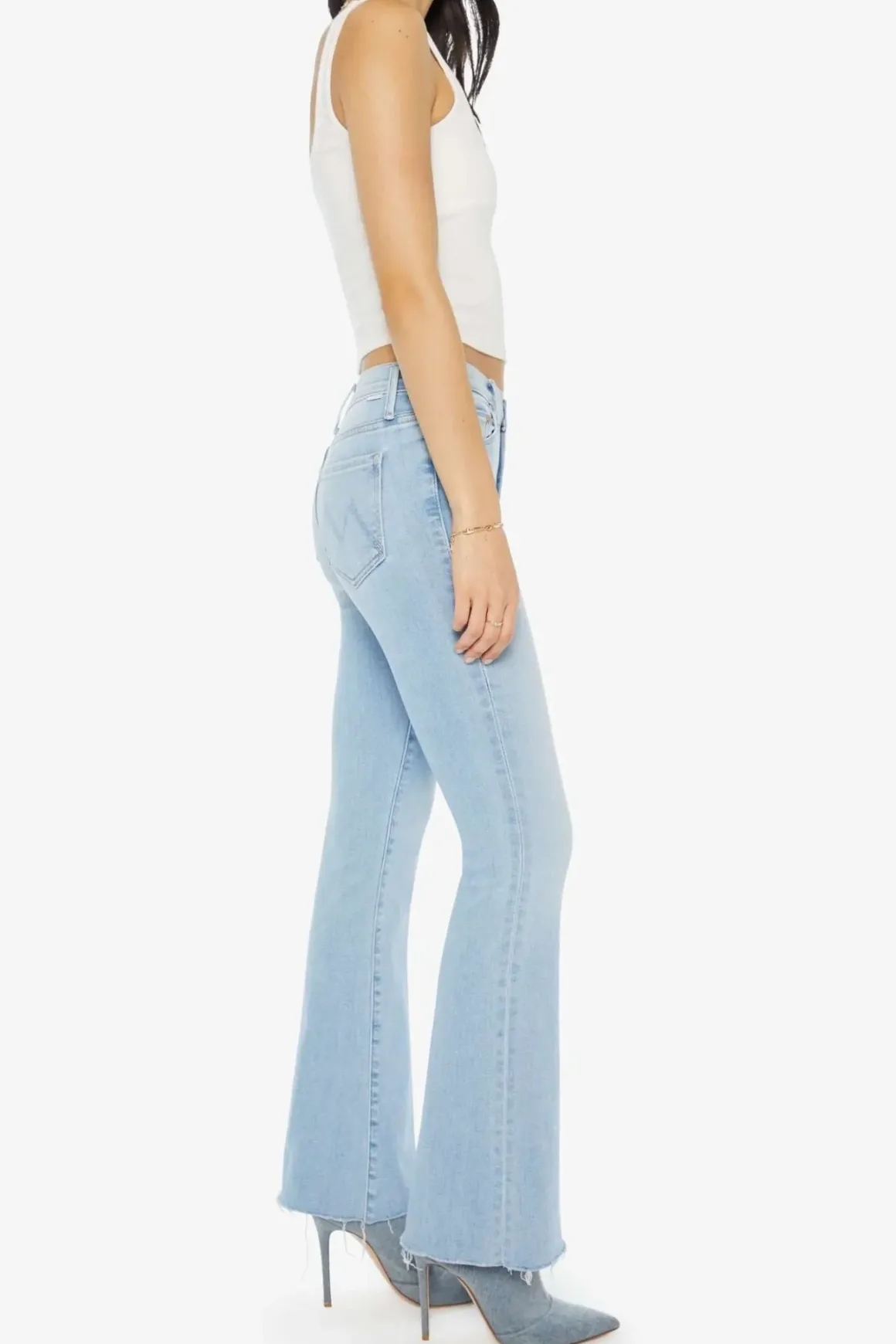Mother Weekender Fray Jeans Mood Ring