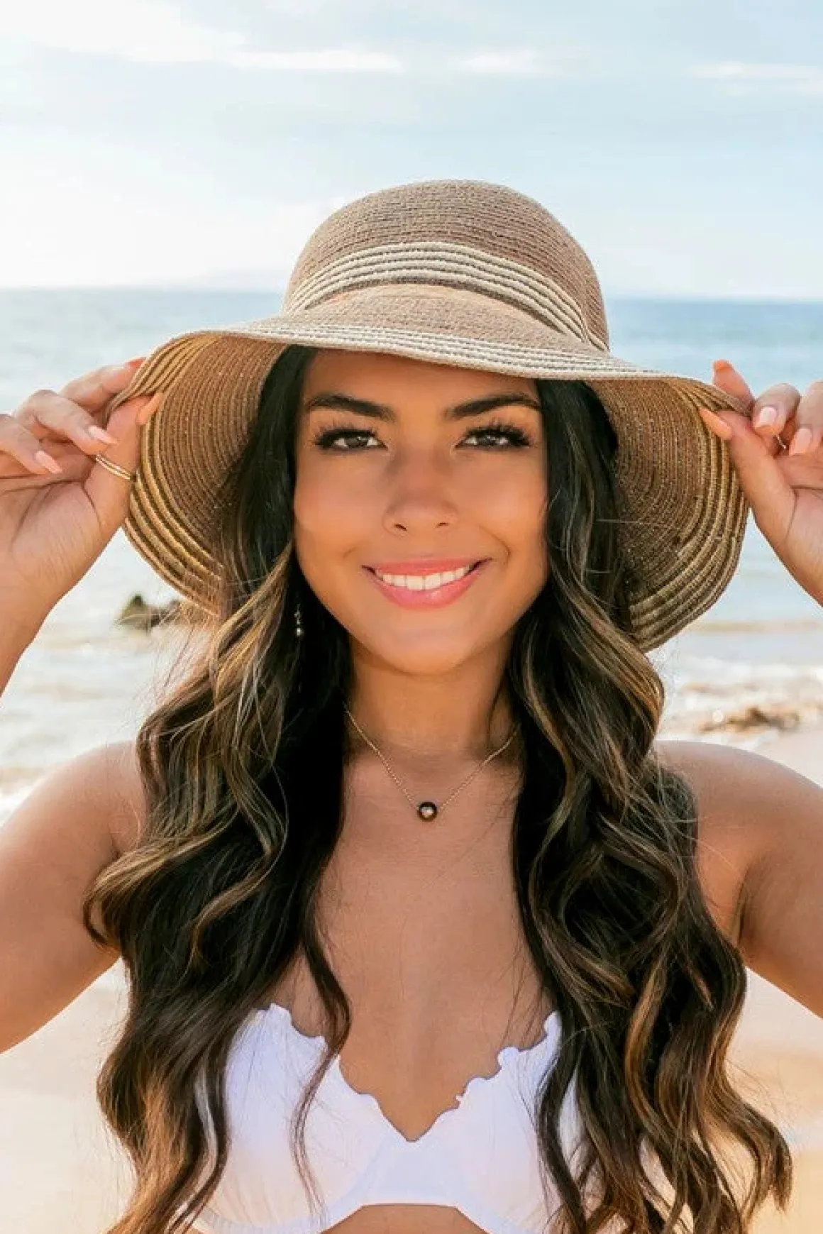 Multi-Stripe Bow Accent Bucket Sunhat  *Online Only*