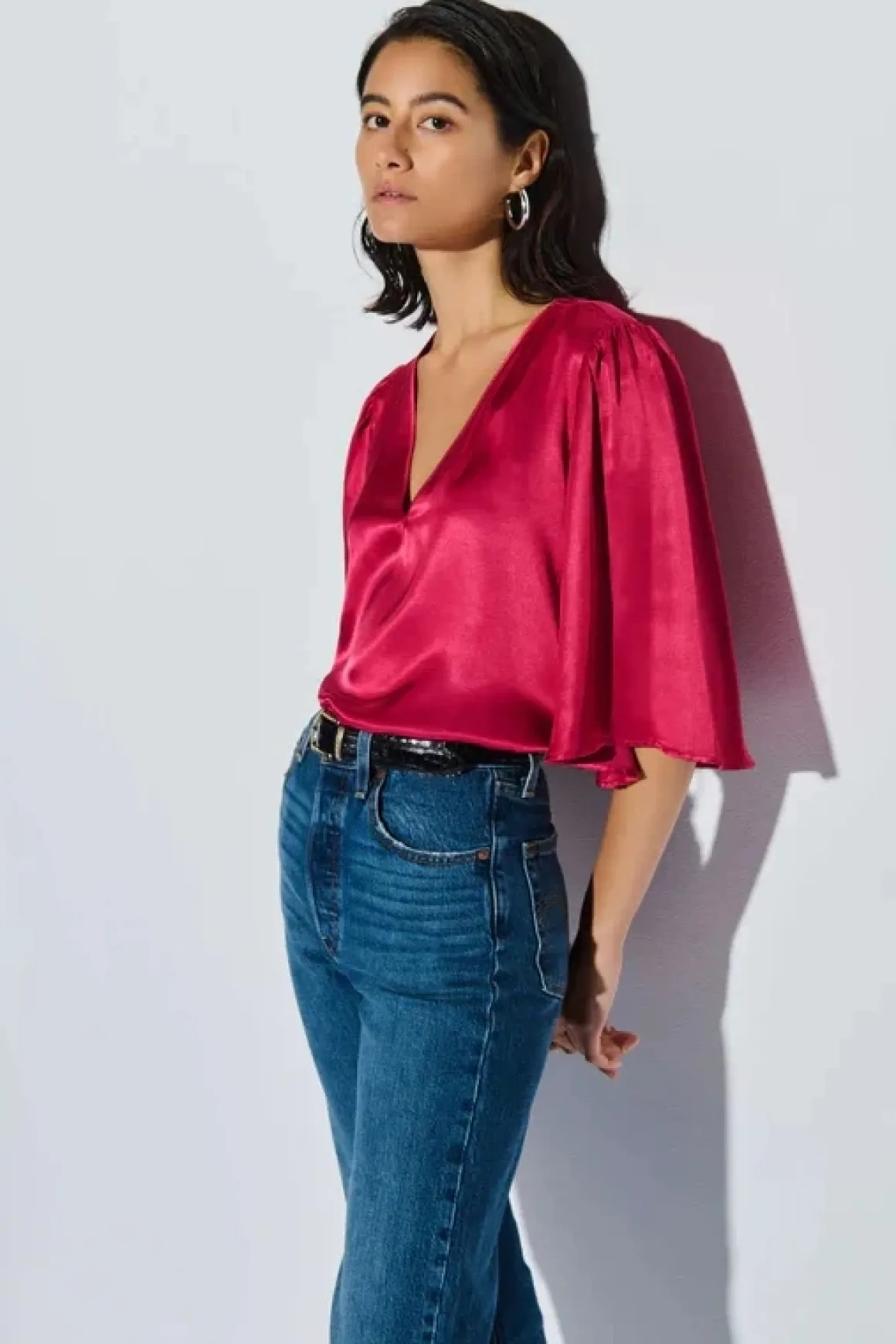 Nation Mel V-Neck Blouse *FINAL SALE*