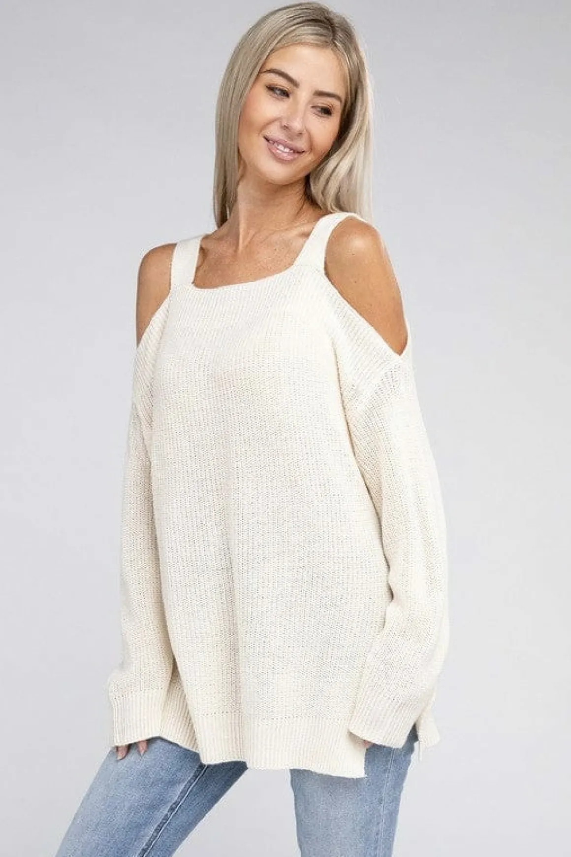 Off The  Shoulder Sweater *Online Only*