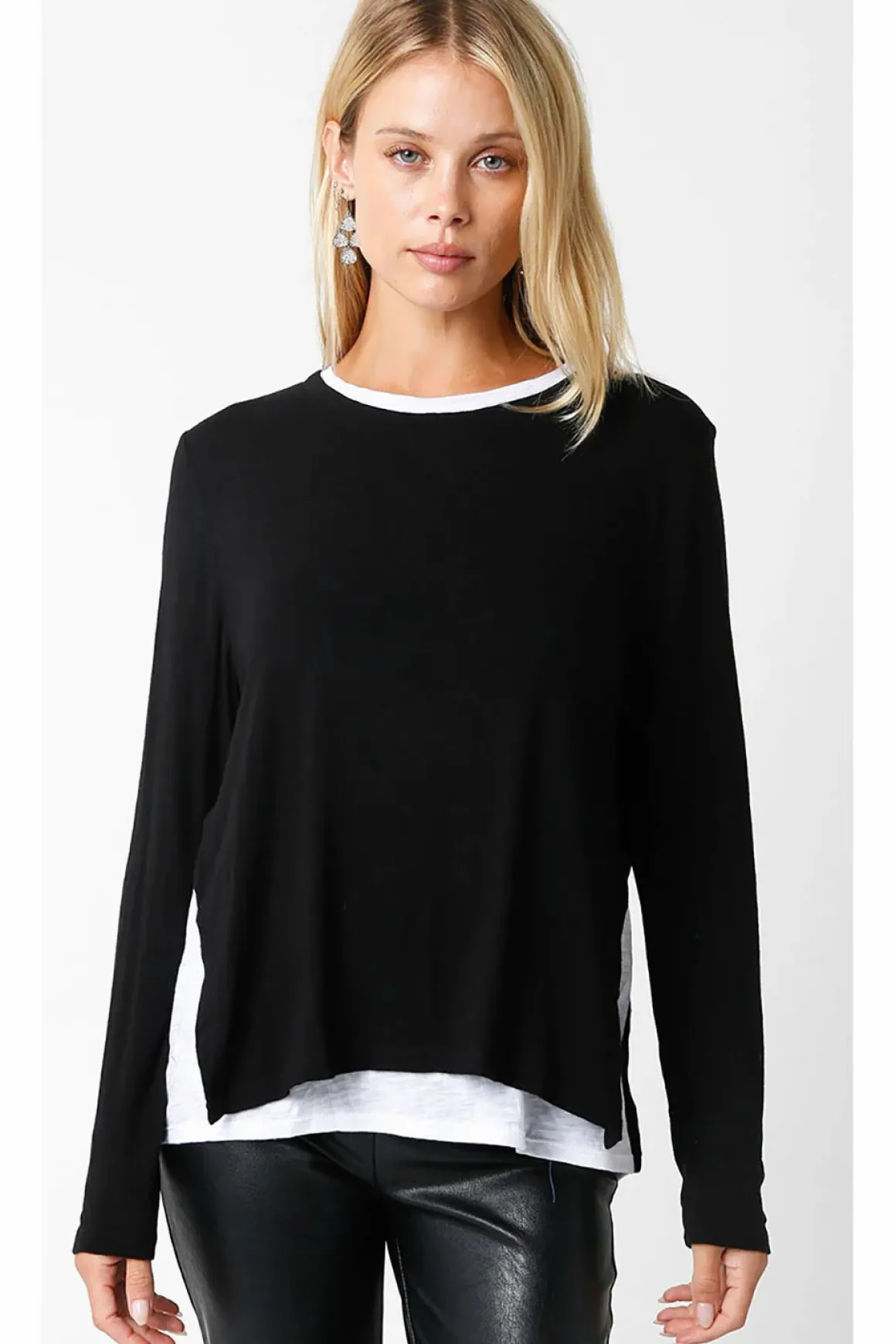 Olivaceous Double Lined Crewneck Shirt