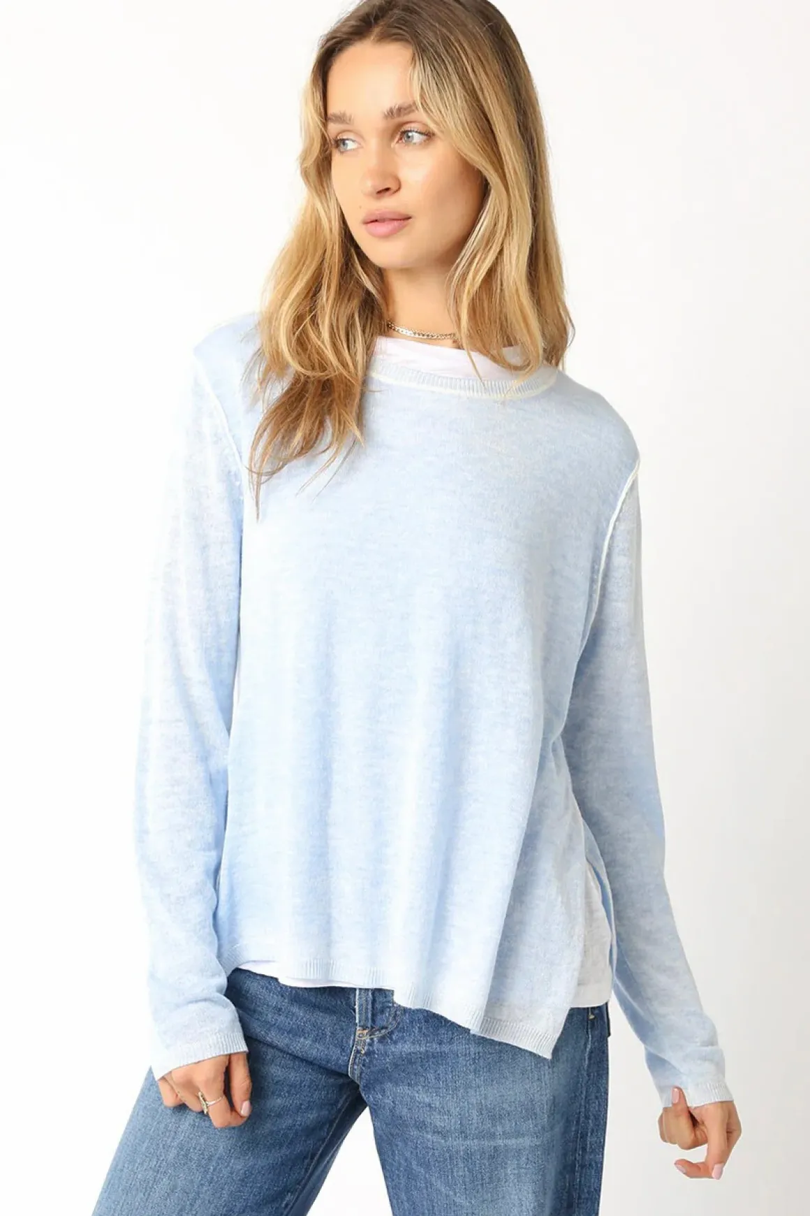 Olivaceous Megan Illusion Sweater