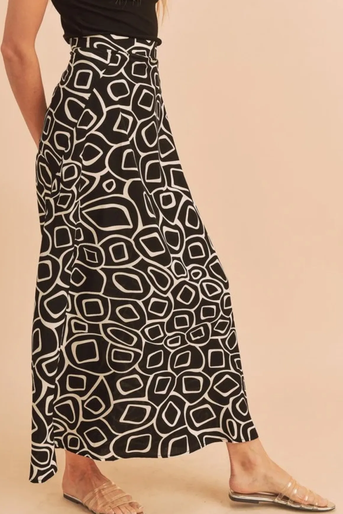 olive_abstract_print_skir_7.webp Olive Abstract Print Skirt *Online Only*