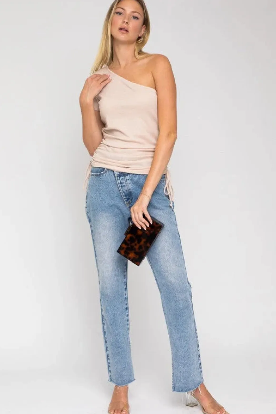 one_shoulder_side_rushing_4.webp One Shoulder Side Rushing Top * Online Only*