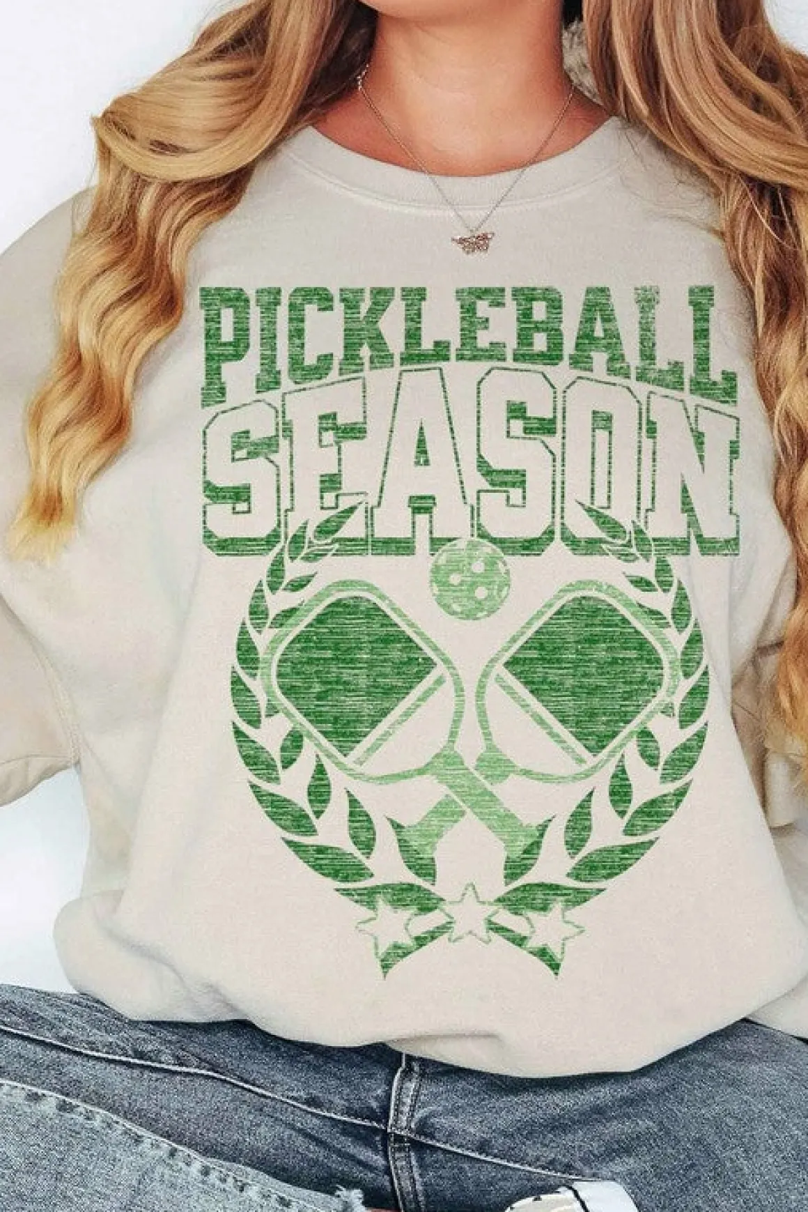 PICKLEBALL SEASON OVERSIZED GRAPHIC SWEATSHIRT *Online Only*