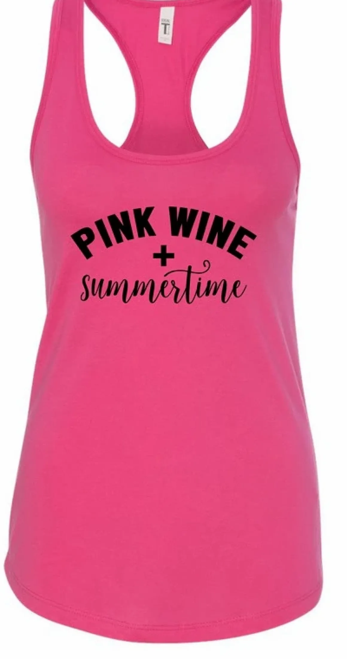 Pink Wine and Summertime Graphic Tank *Online Only*