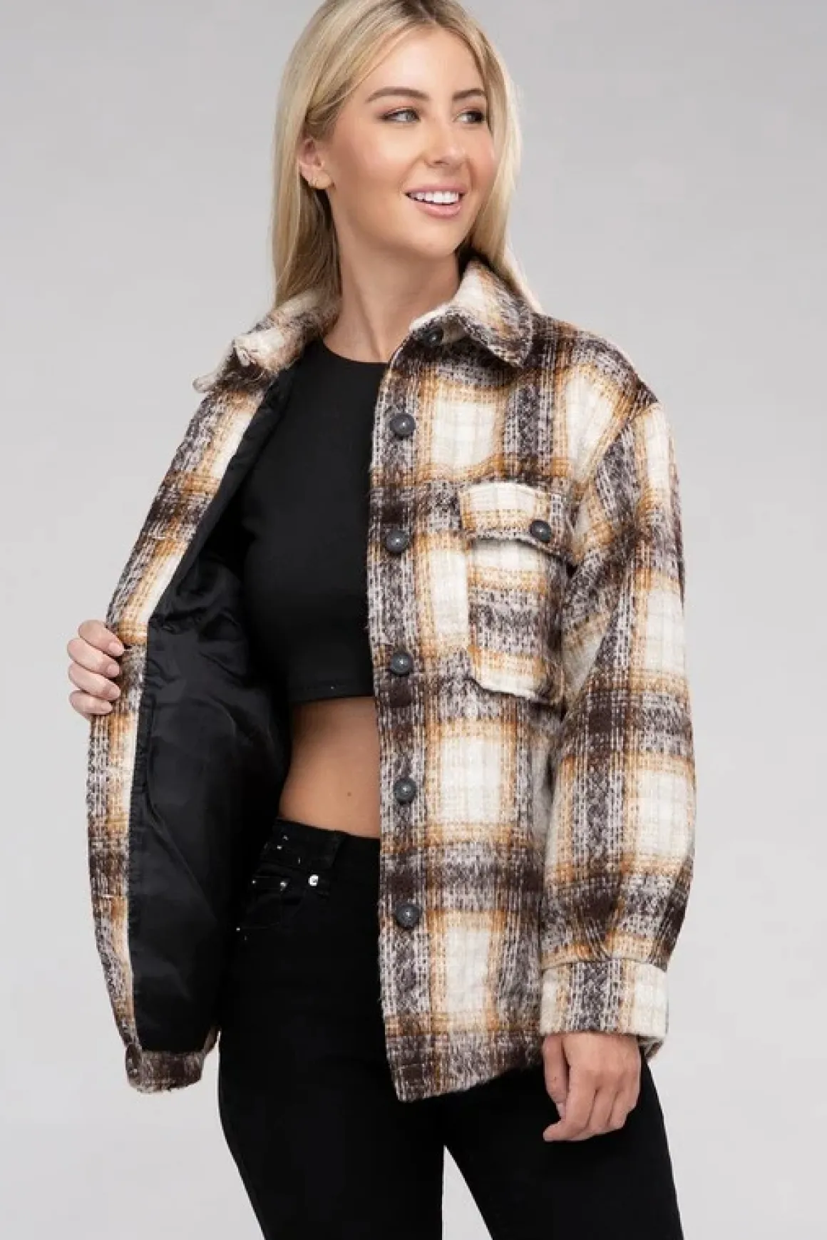 Plaid Flannel Shacket *Online Only*