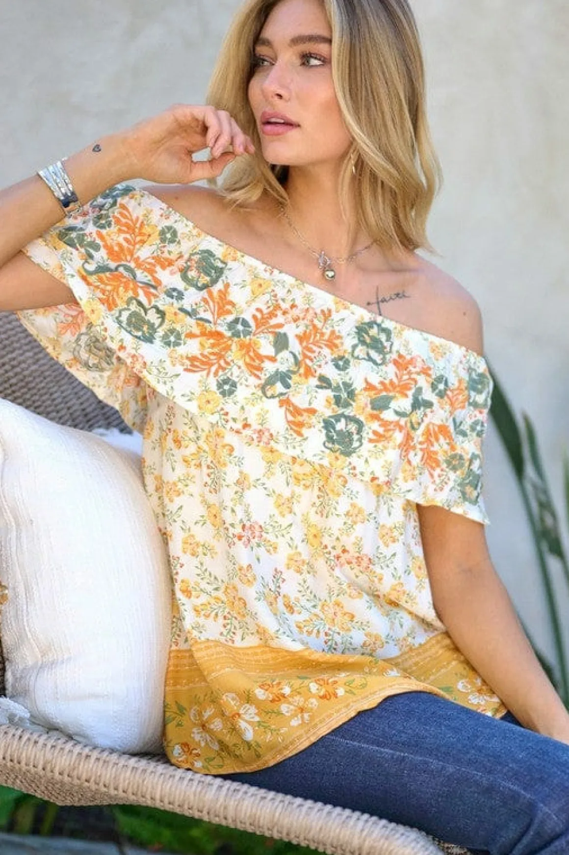 printed_off_shoulder_smoc_2.webp Printed Off Shoulder Smocked Top *Online Only*