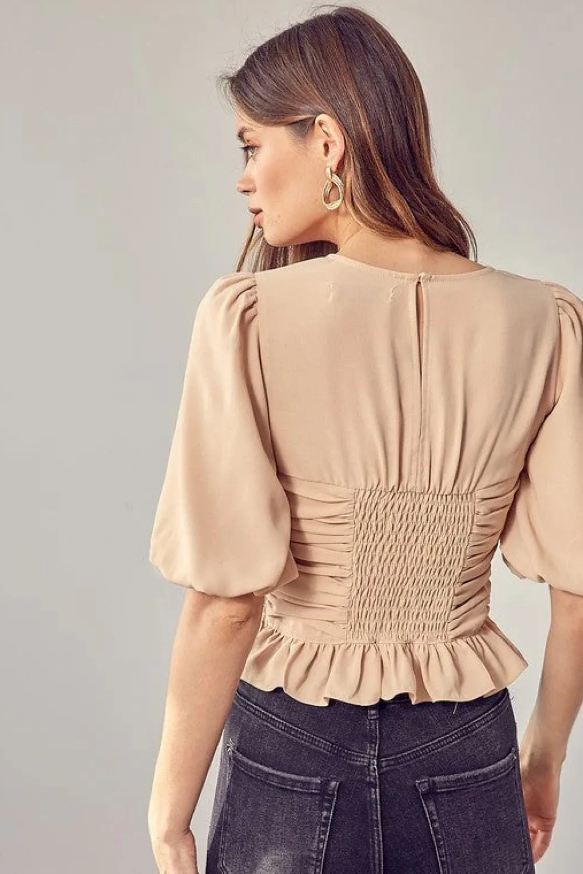 puff_sleeve_cinched_top_o_6.webp Puff Sleeve Cinched Top *Online Only*