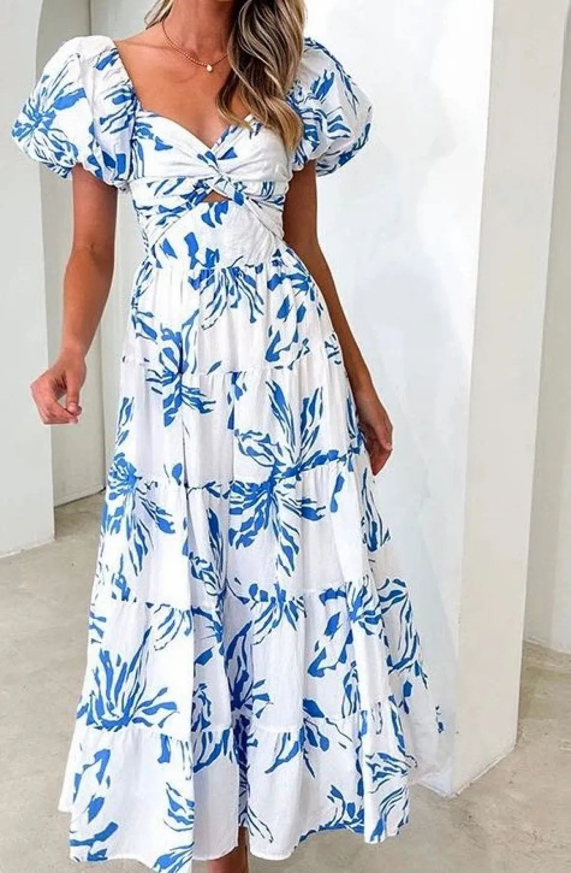 Puff sleeve maxi dress *Online Only*