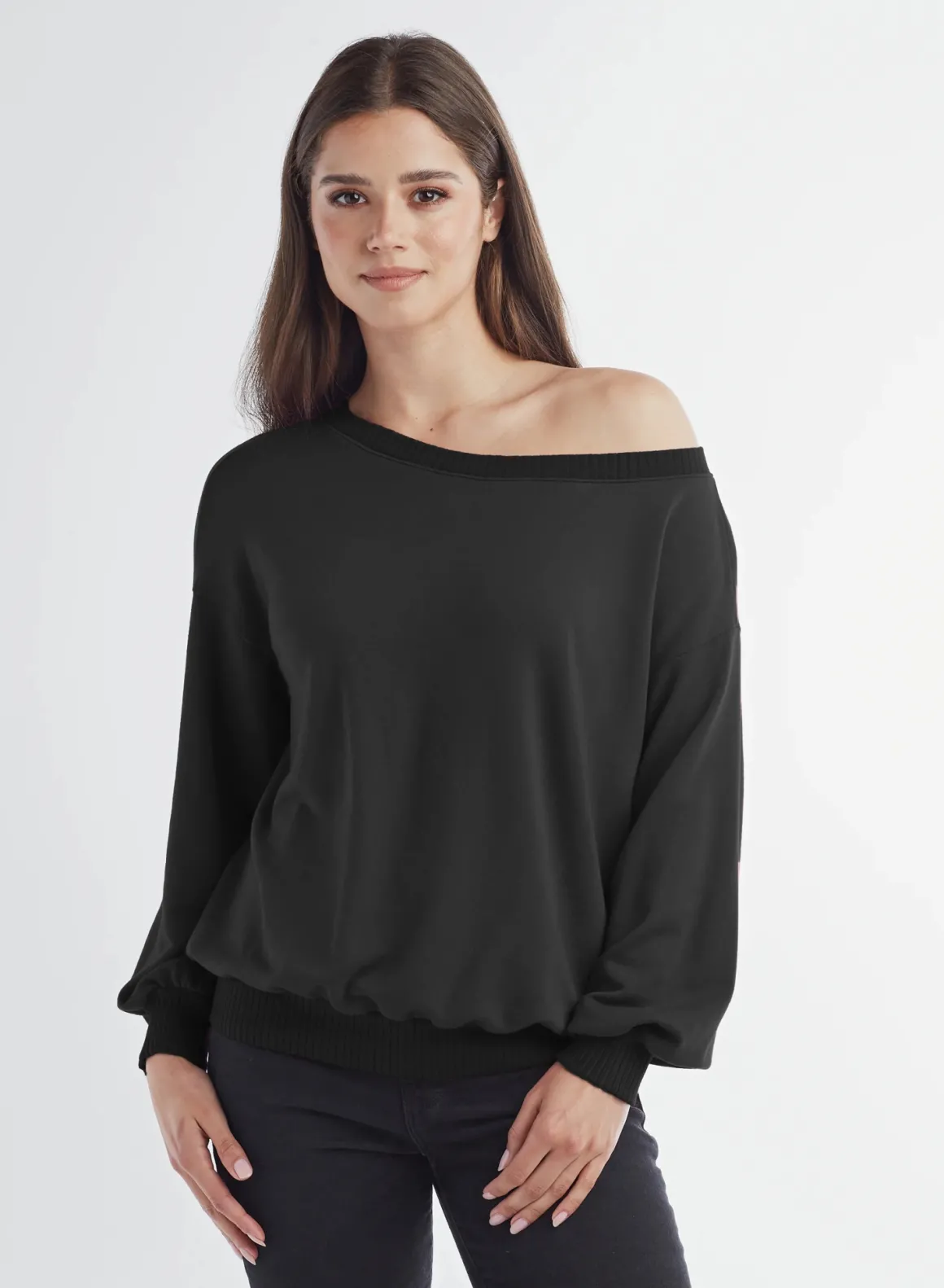 Red Haute Boat neck Top