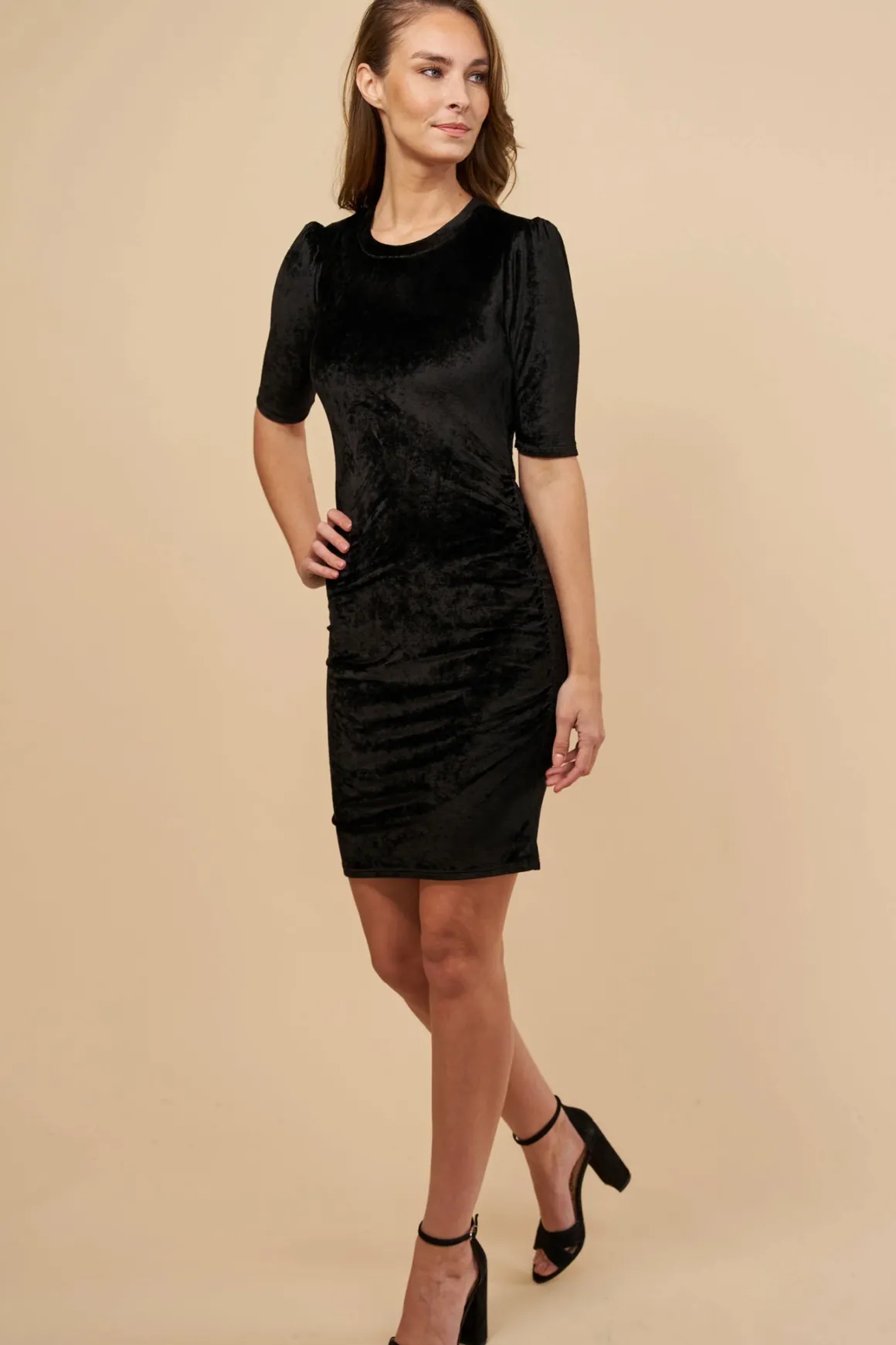 red_haute_velour_dress_fi_2.webp Red Haute Velour Dress *FINAL SALE*