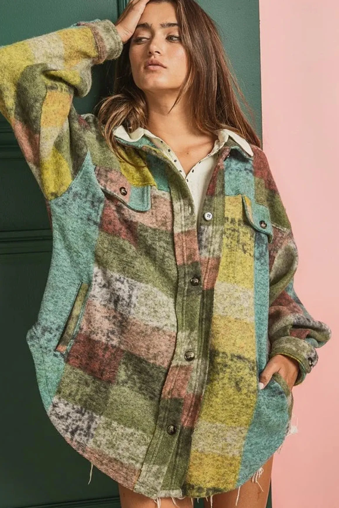 Relaxed Fit Shacket *Online Only*
