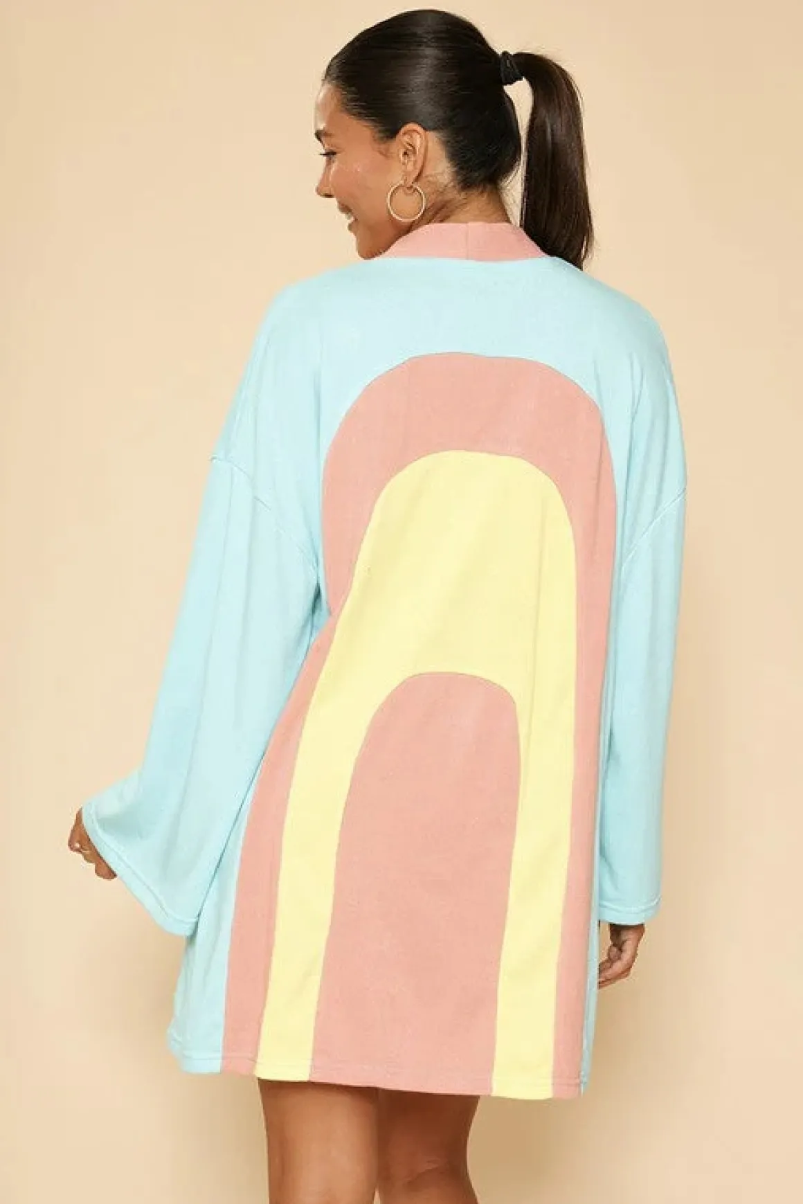 Retro arch terry cloth novelty robe *Online Only*