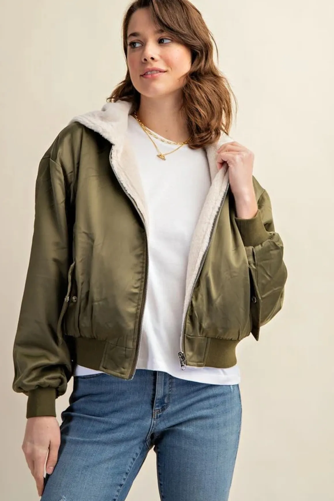 reversible_fur_lined_bomb_2.webp Reversible Fur Lined Bomber Jacket *Online Only*