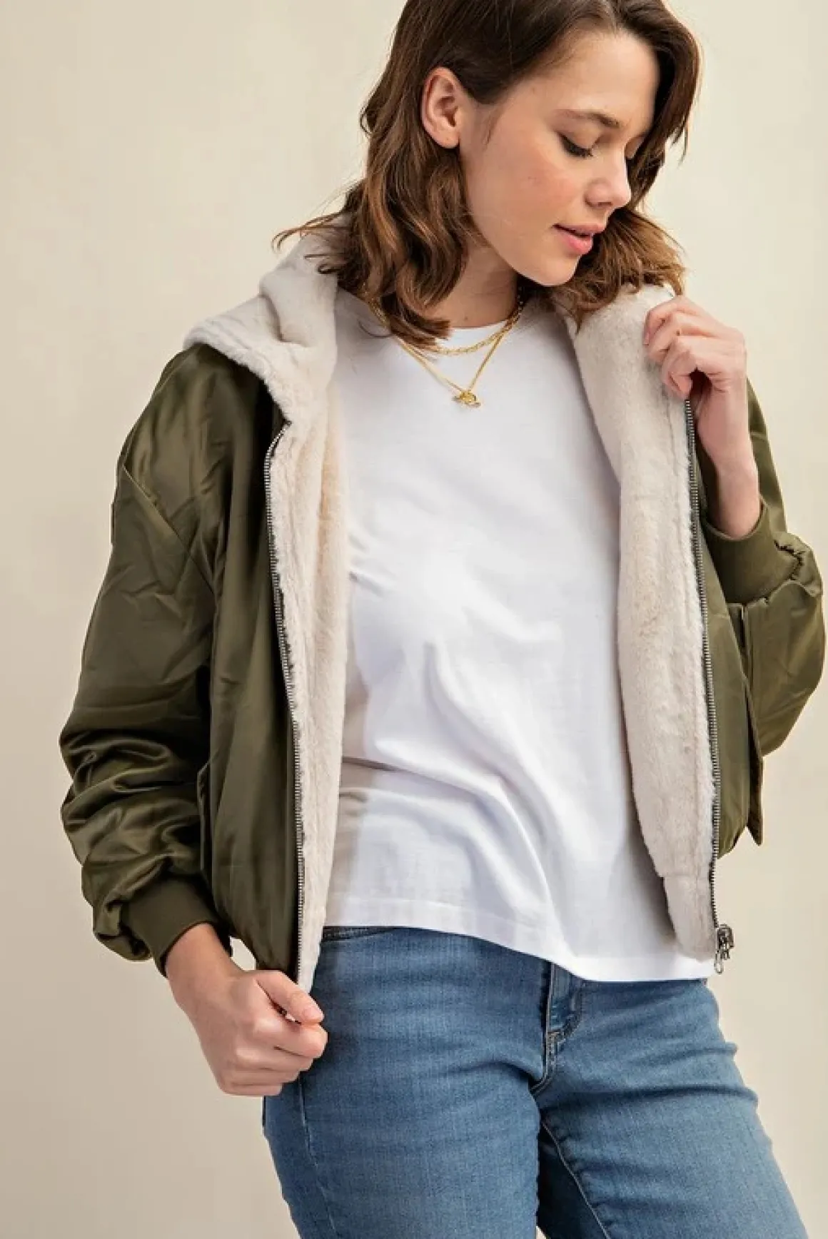 reversible_fur_lined_bomb_4.webp Reversible Fur Lined Bomber Jacket *Online Only*