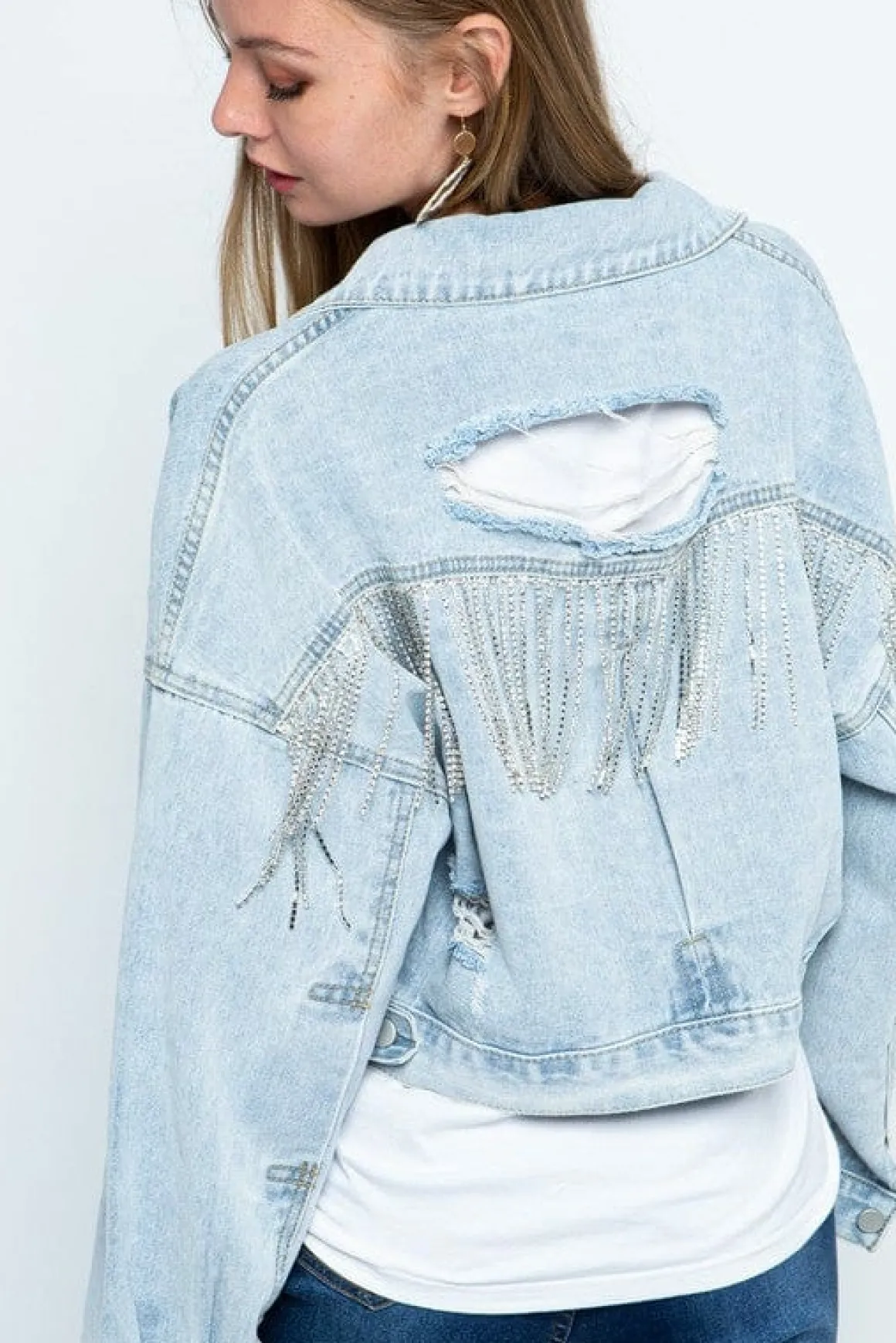 rhinestone_fringe_distres_4.webp Rhinestone Fringe Distressed Denim Jacket *Online Only*