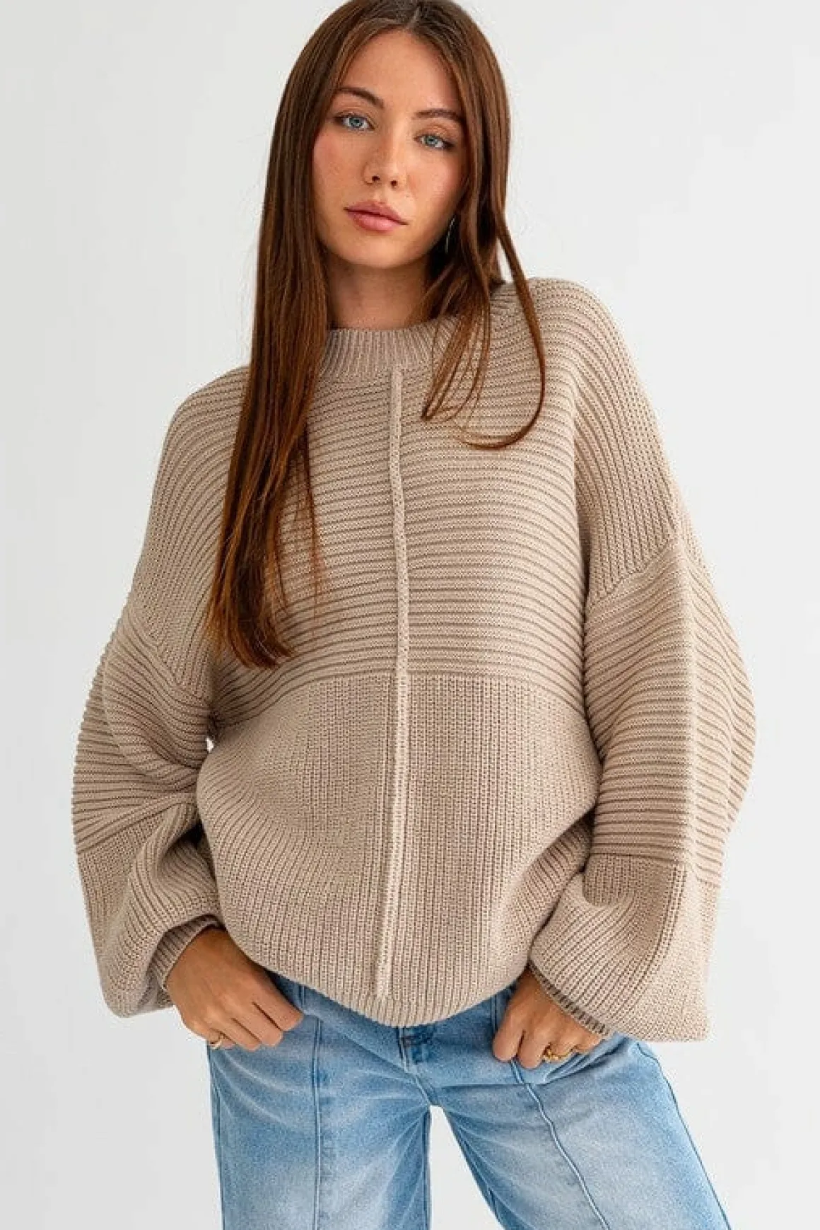 Ribbed Knitted Sweater *Online Only*