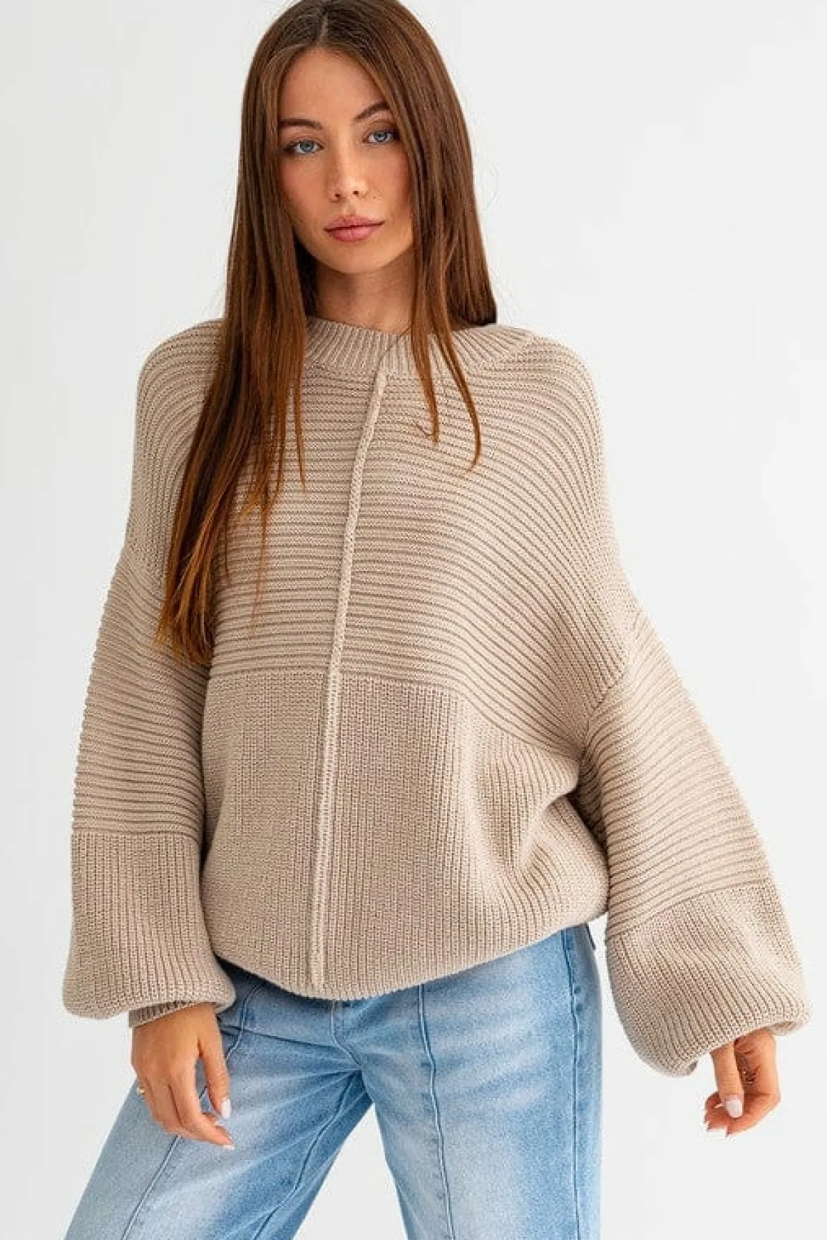 Ribbed Knitted Sweater *Online Only*