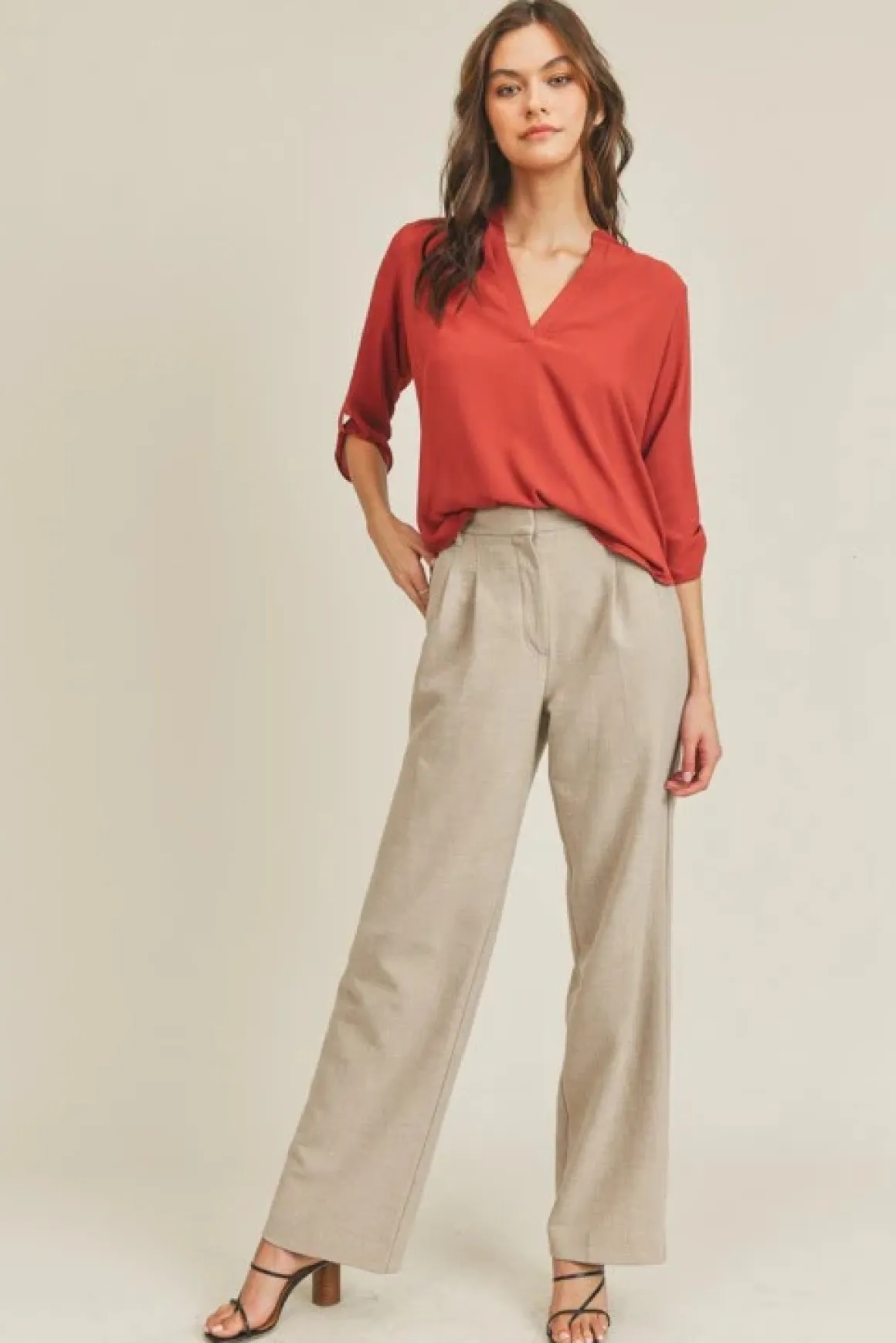 roll_up_sleeve_v_neck_top_4.webp Roll Up Sleeve V Neck Top *Online Only*