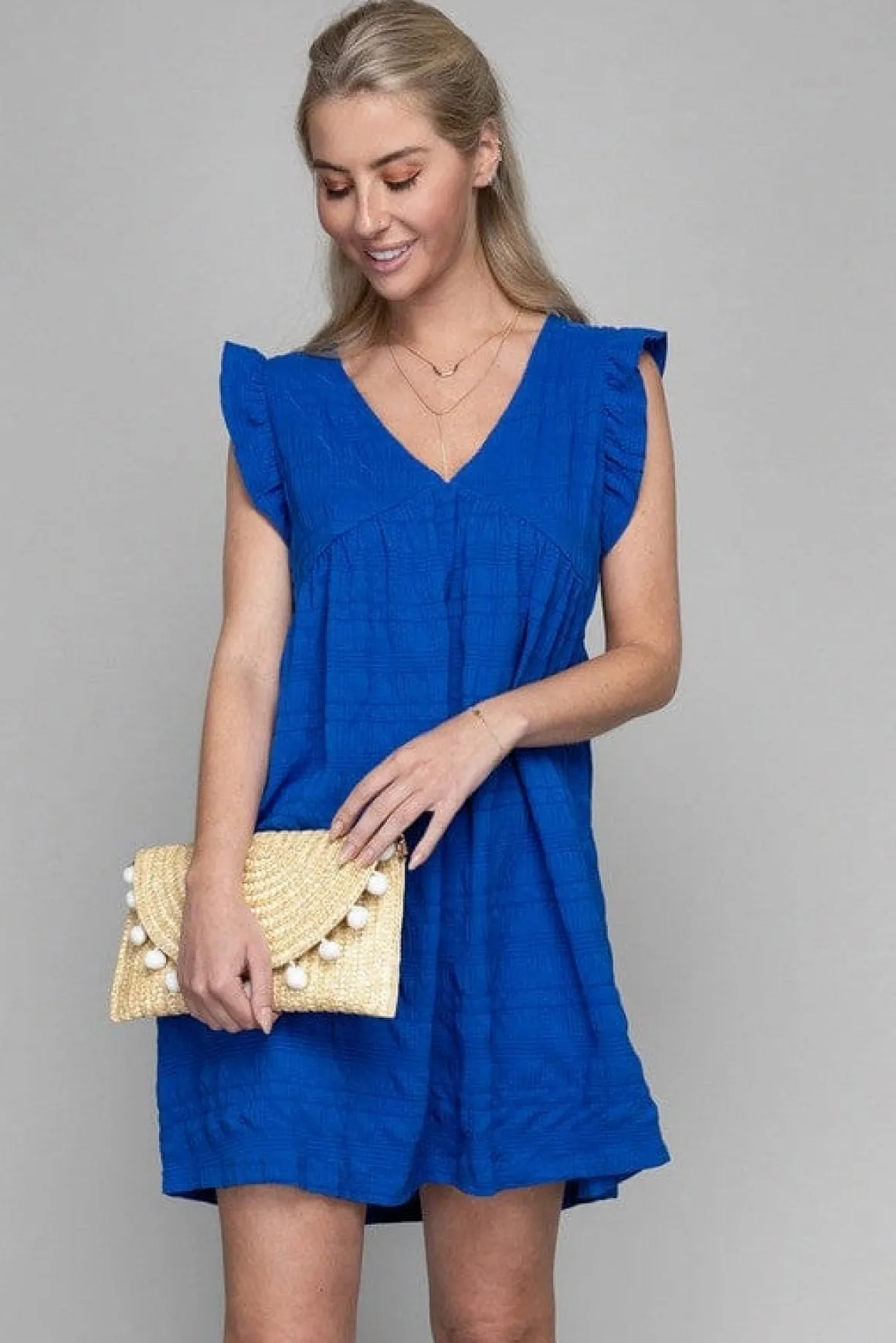 Ruffle Trim Sleeve Dress  *Online Only*