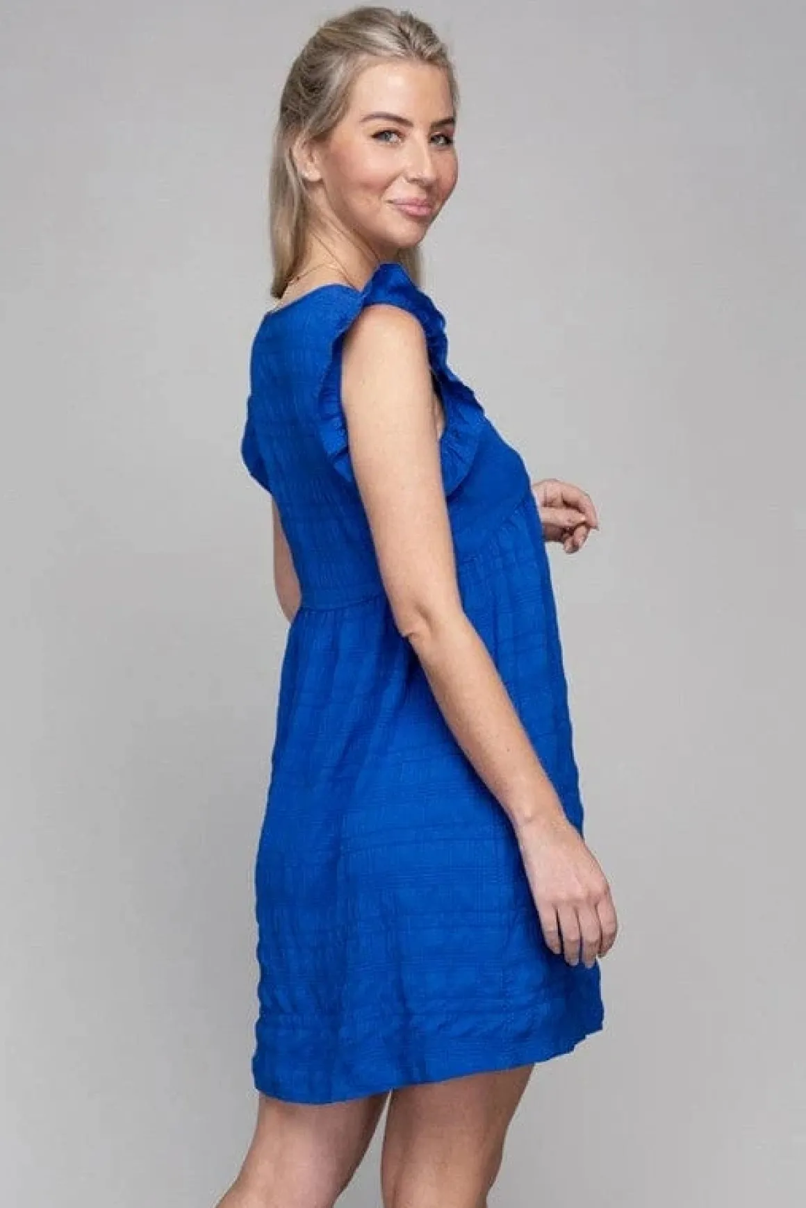 Ruffle Trim Sleeve Dress  *Online Only*