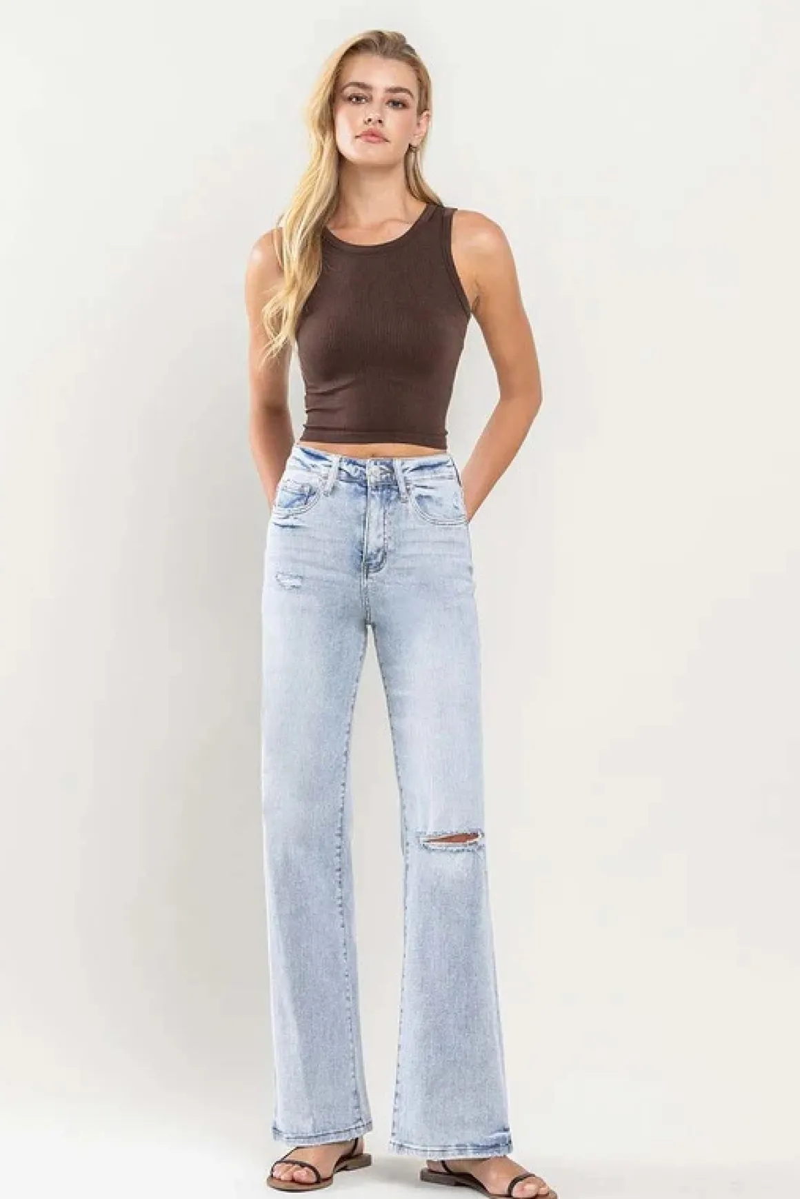 90s Vintage Super High Rise Flare Jeans *Online Only*