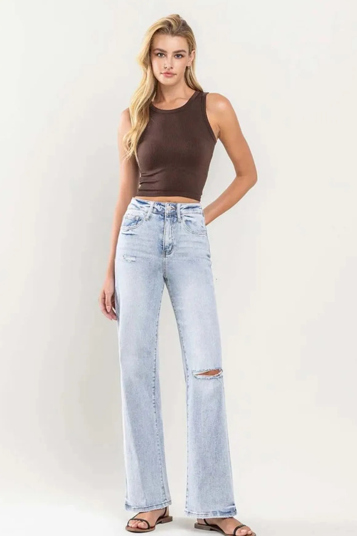 90s Vintage Super High Rise Flare Jeans *Online Only*