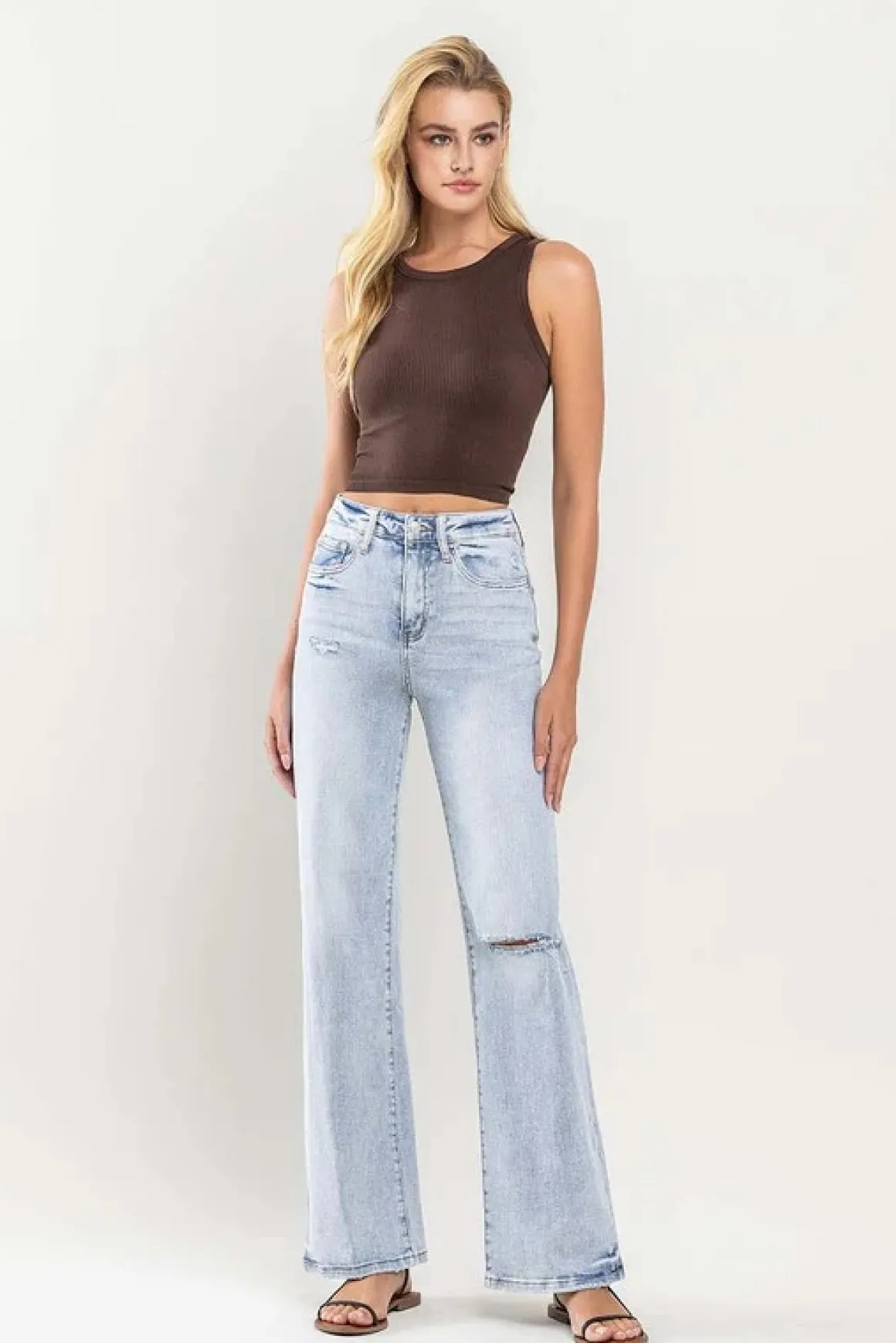 90s Vintage Super High Rise Flare Jeans *Online Only*