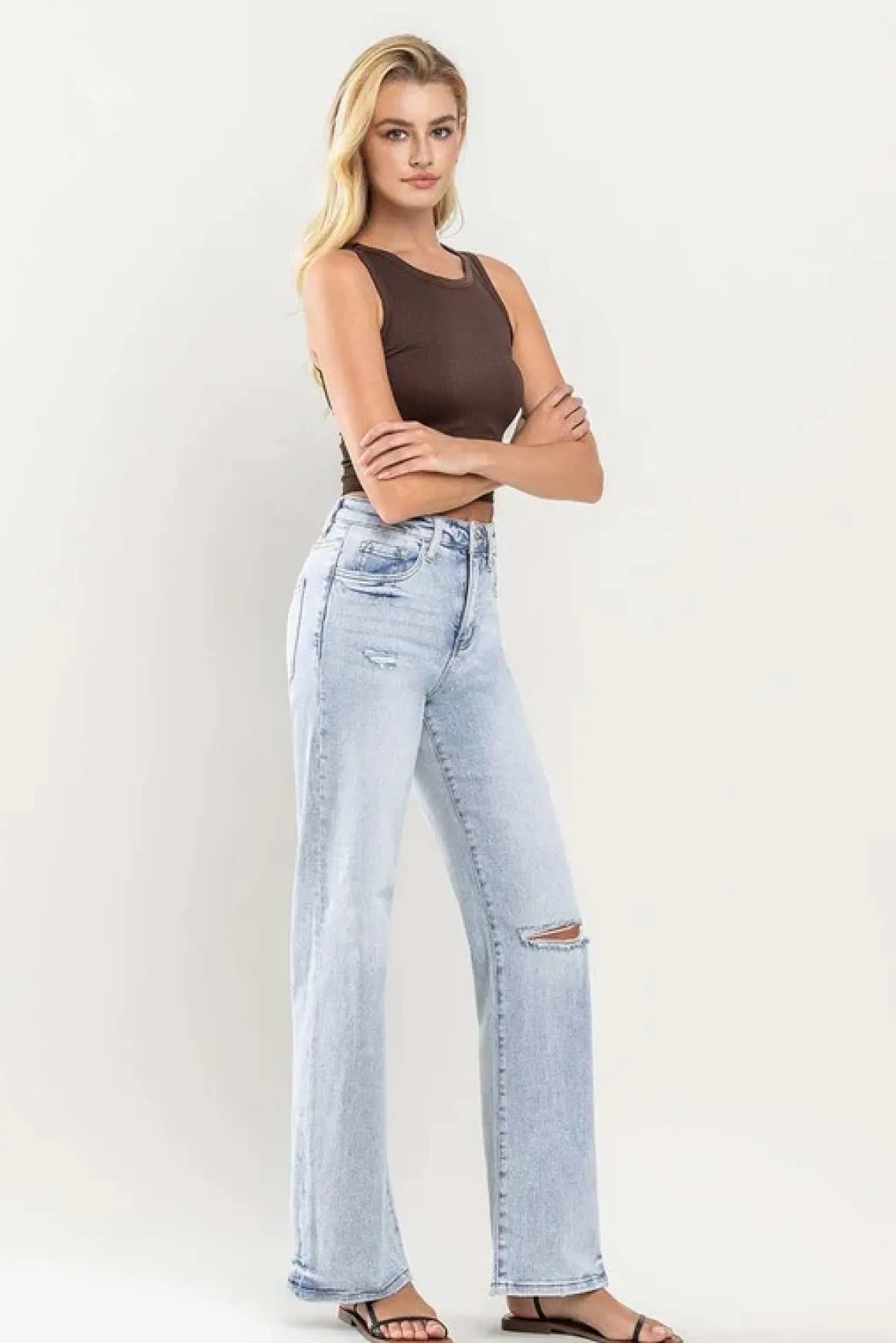 90s Vintage Super High Rise Flare Jeans *Online Only*