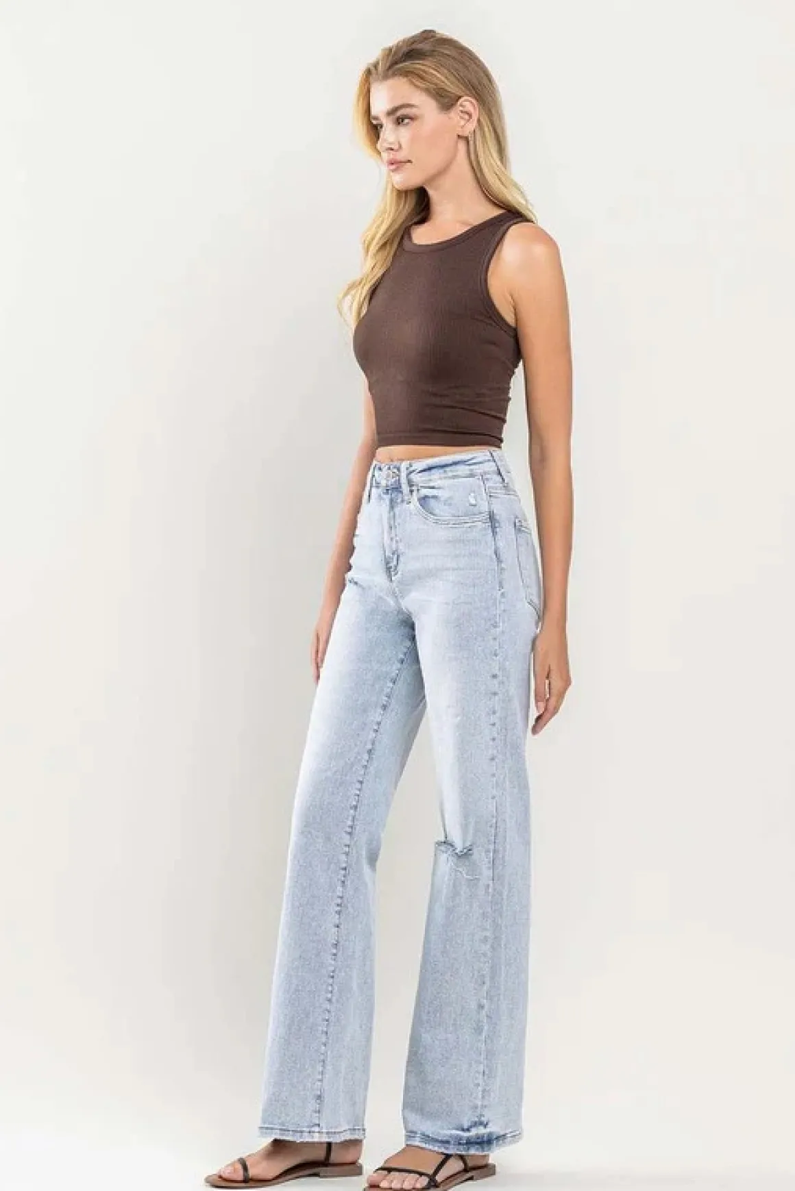 90s Vintage Super High Rise Flare Jeans *Online Only*