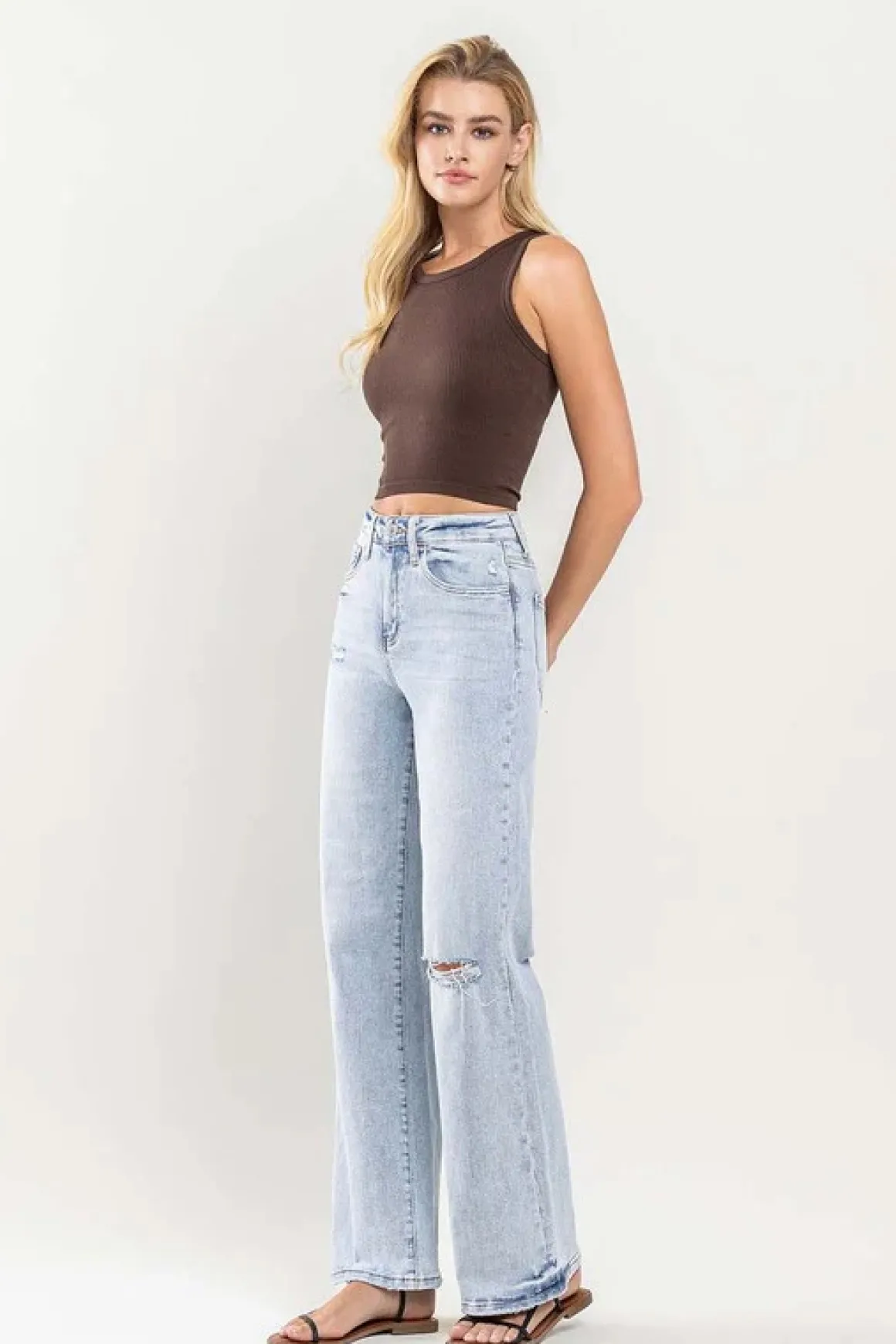 90s Vintage Super High Rise Flare Jeans *Online Only*