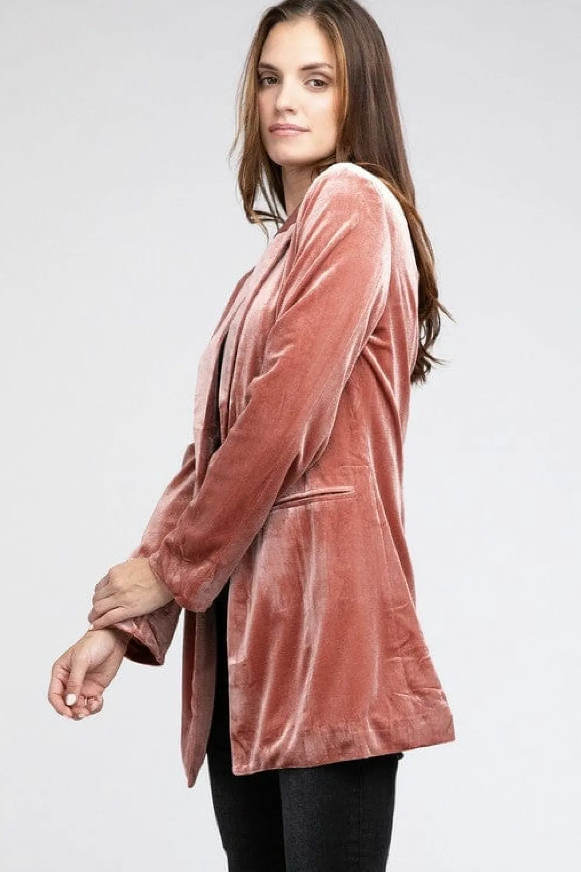shiny_velvet_peak_lapel_s_10.webp Shiny Velvet Peak Lapel Single Blazer *Online Only*