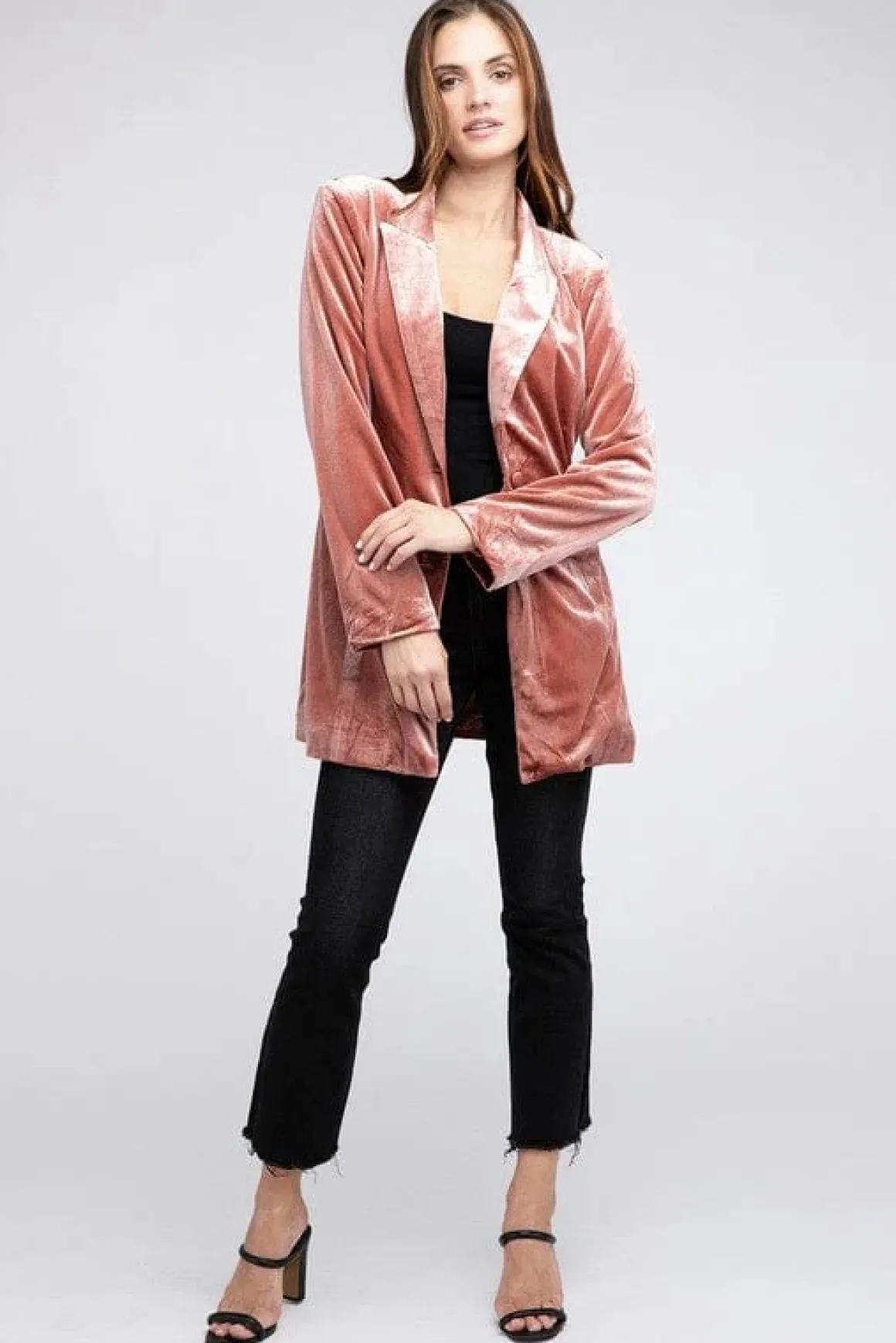 shiny_velvet_peak_lapel_s_12.webp Shiny Velvet Peak Lapel Single Blazer *Online Only*