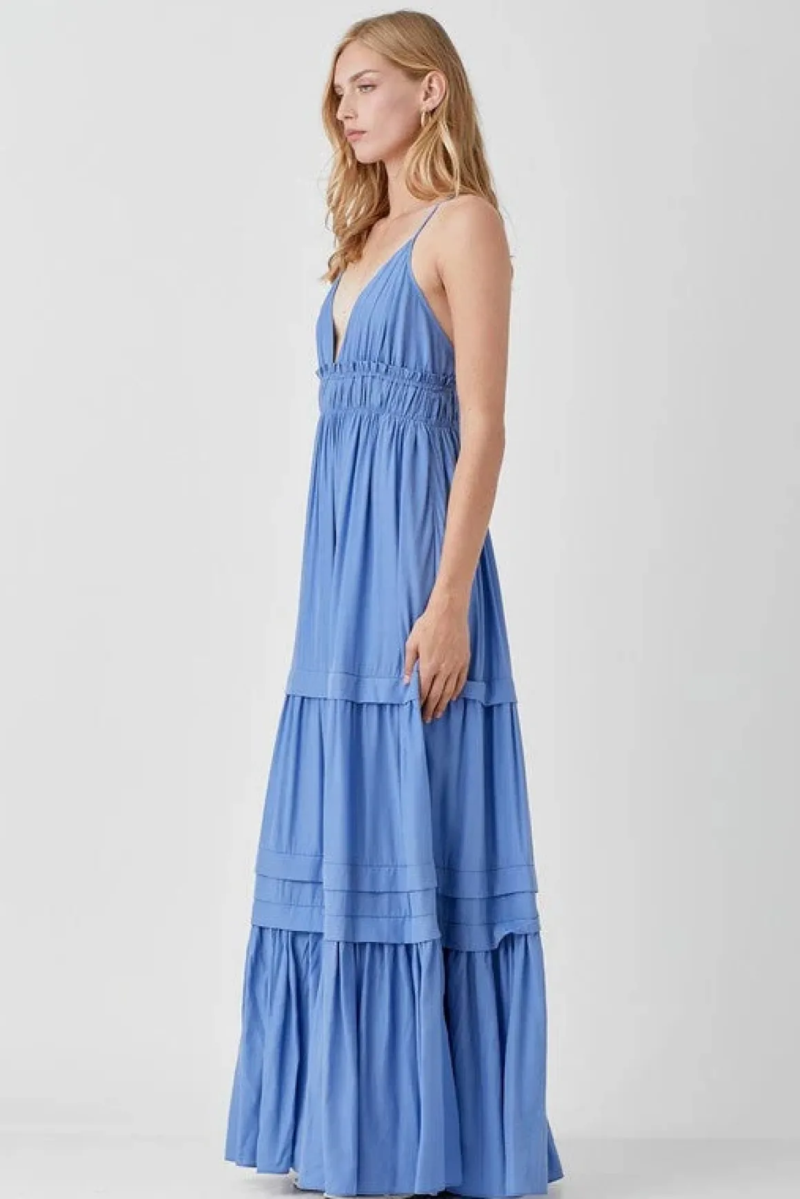 shirred_ruffle_folded_det_2.webp Shirred Ruffle Folded Detail Maxi Dress *Online Only*