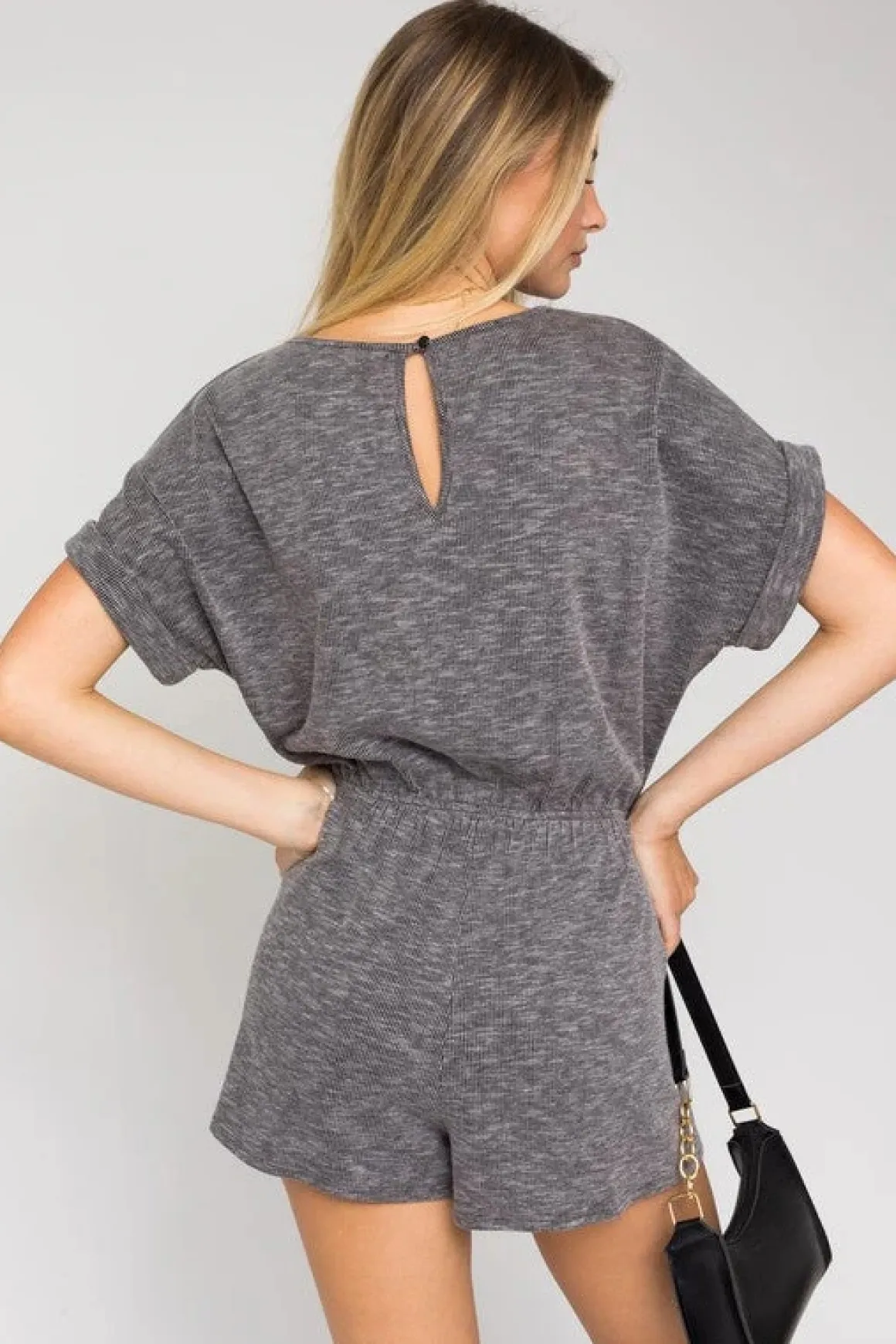 short_rollup_sleeve_elast_9.webp Short Roll-Up Sleeve Elastic Waist Romper * Online Only*