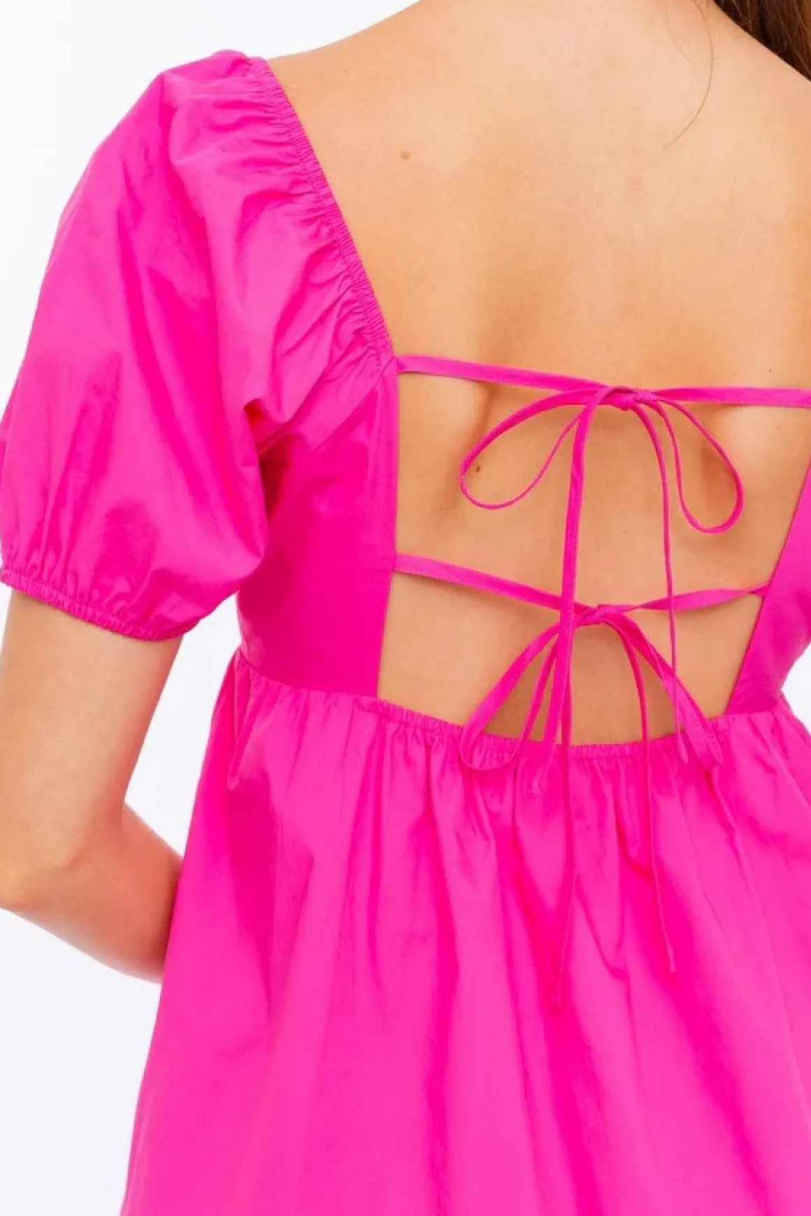 short_sleeve_back_tie_det_26.webp Short Sleeve Back Tie Detail Babydoll Dress *Online Only*