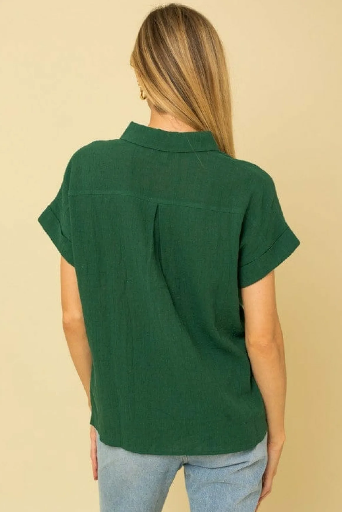 short_sleeve_button_down__2.webp Short Sleeve Button Down Blouse *Online Only*