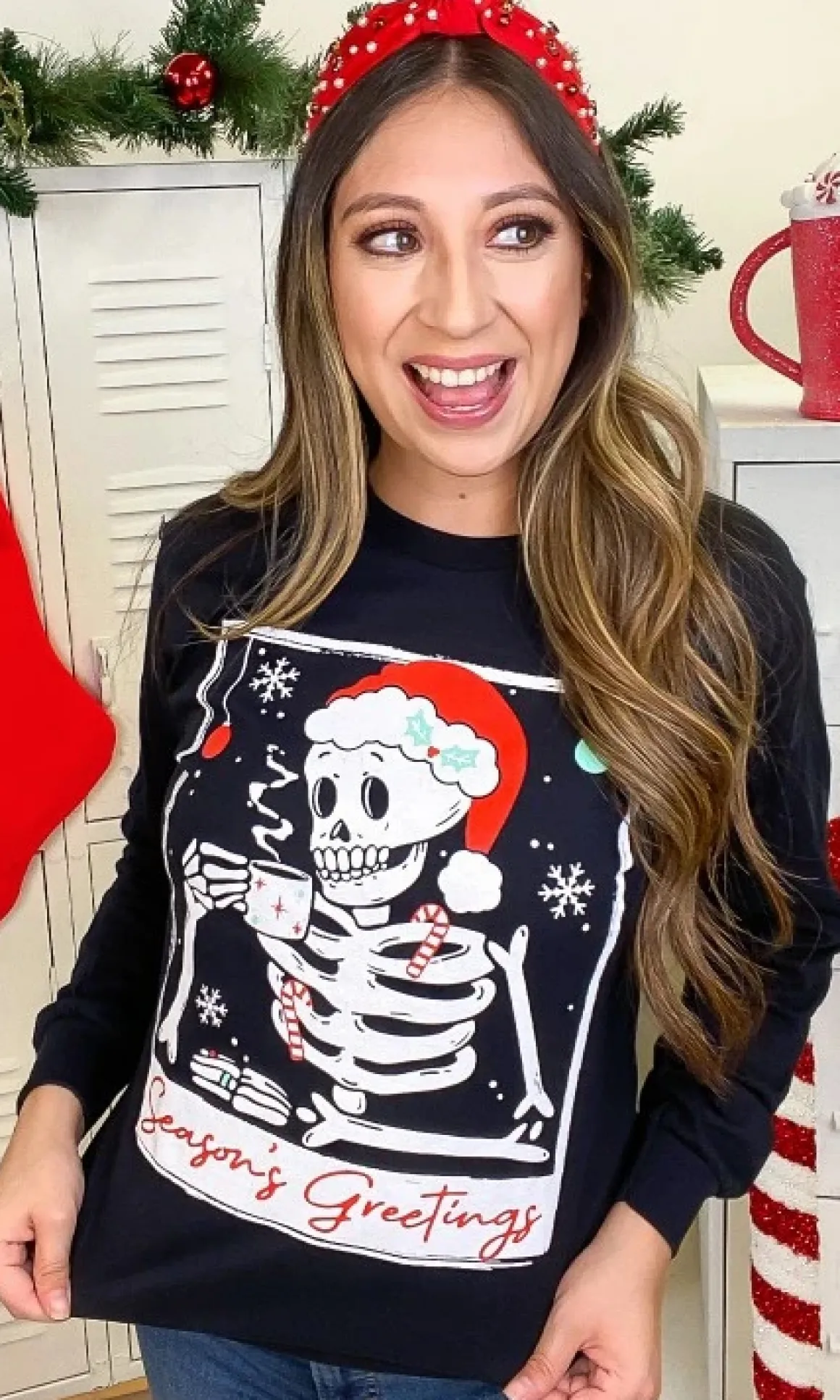 Skeleton Season's Greetings Tee *Online Only*