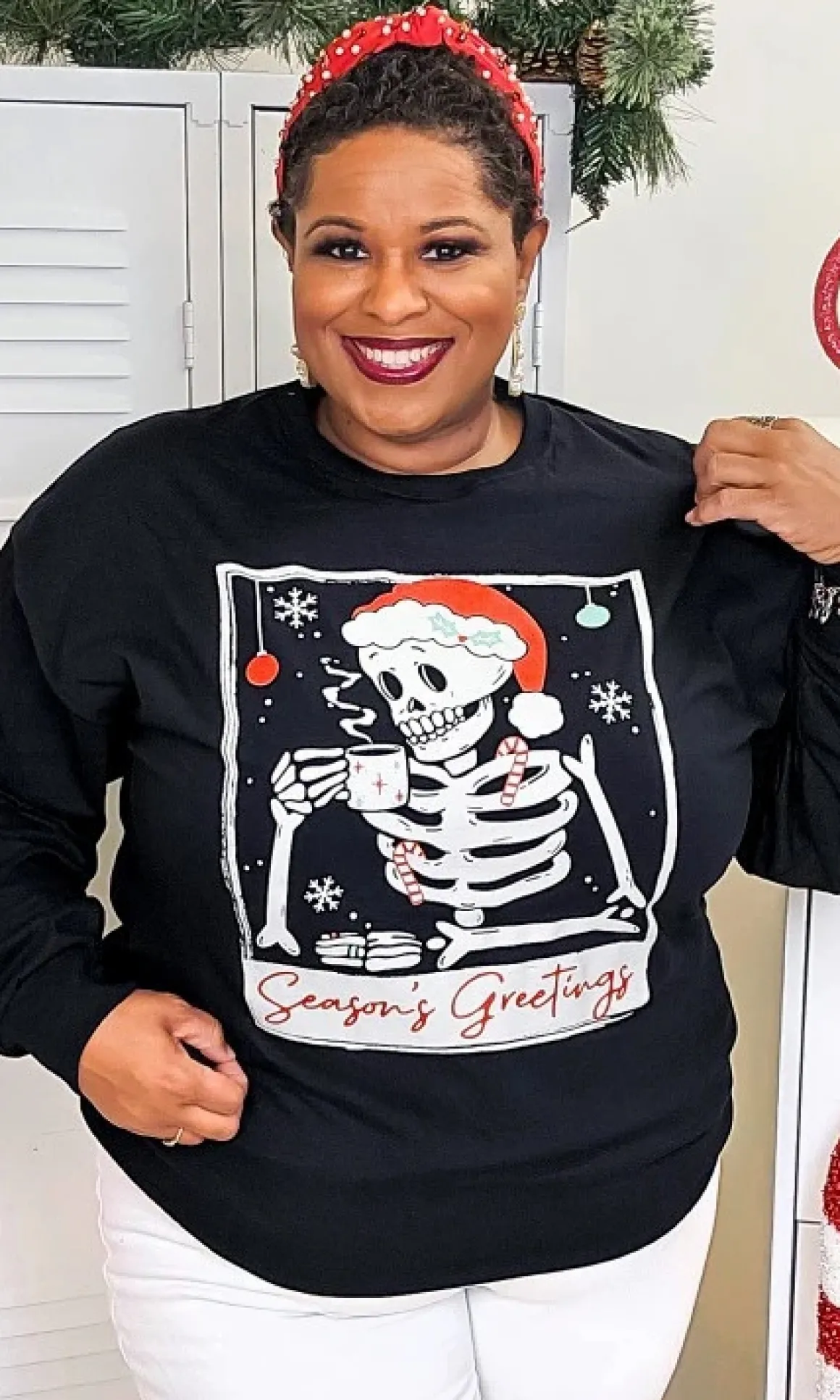 Skeleton Season's Greetings Tee *Online Only*